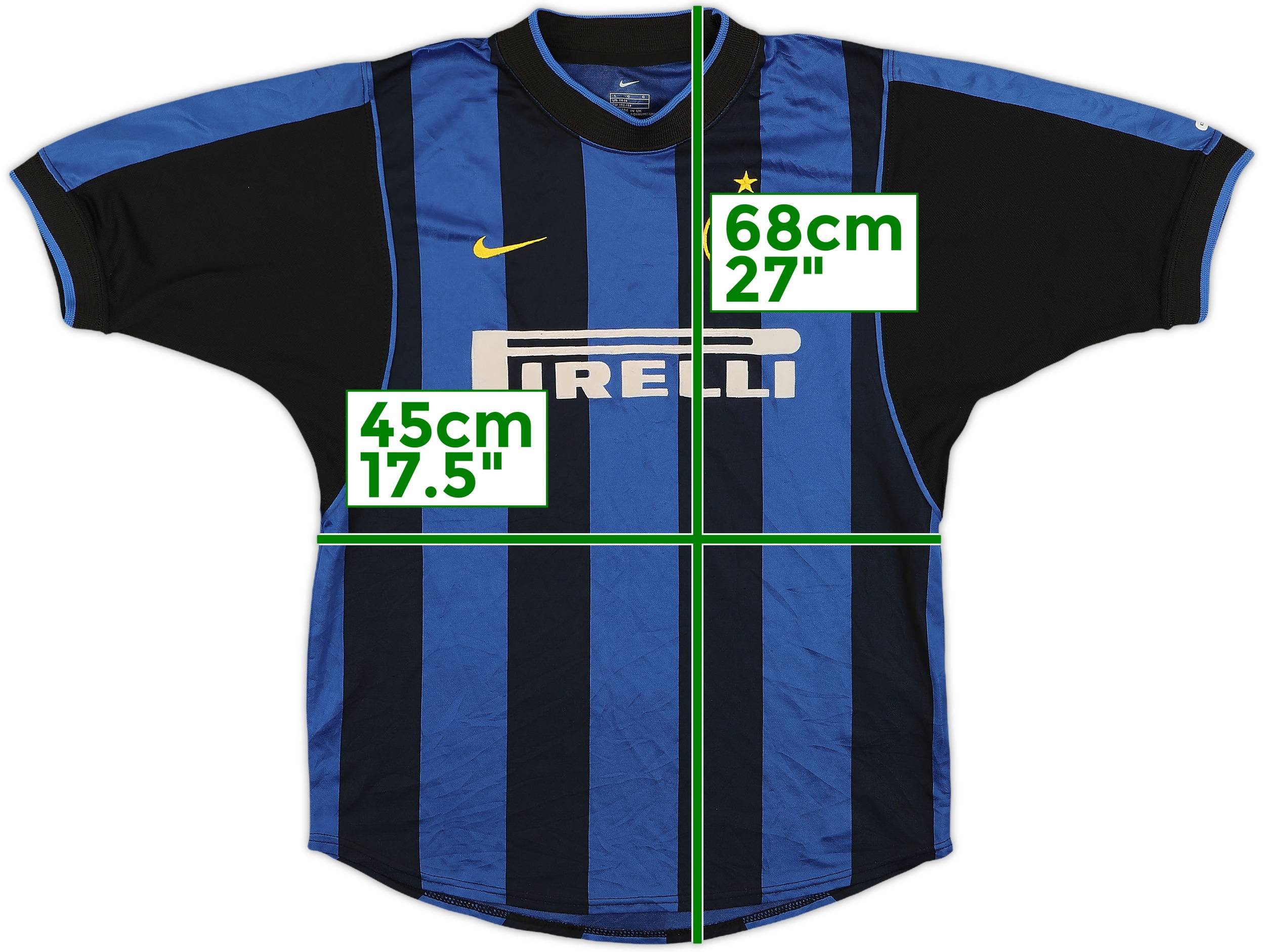 値引中【希少】INTER 2000〜2001 tシャツ 2000-01 Inter Milan Home Shirt - 8/10 - (L.Boys)