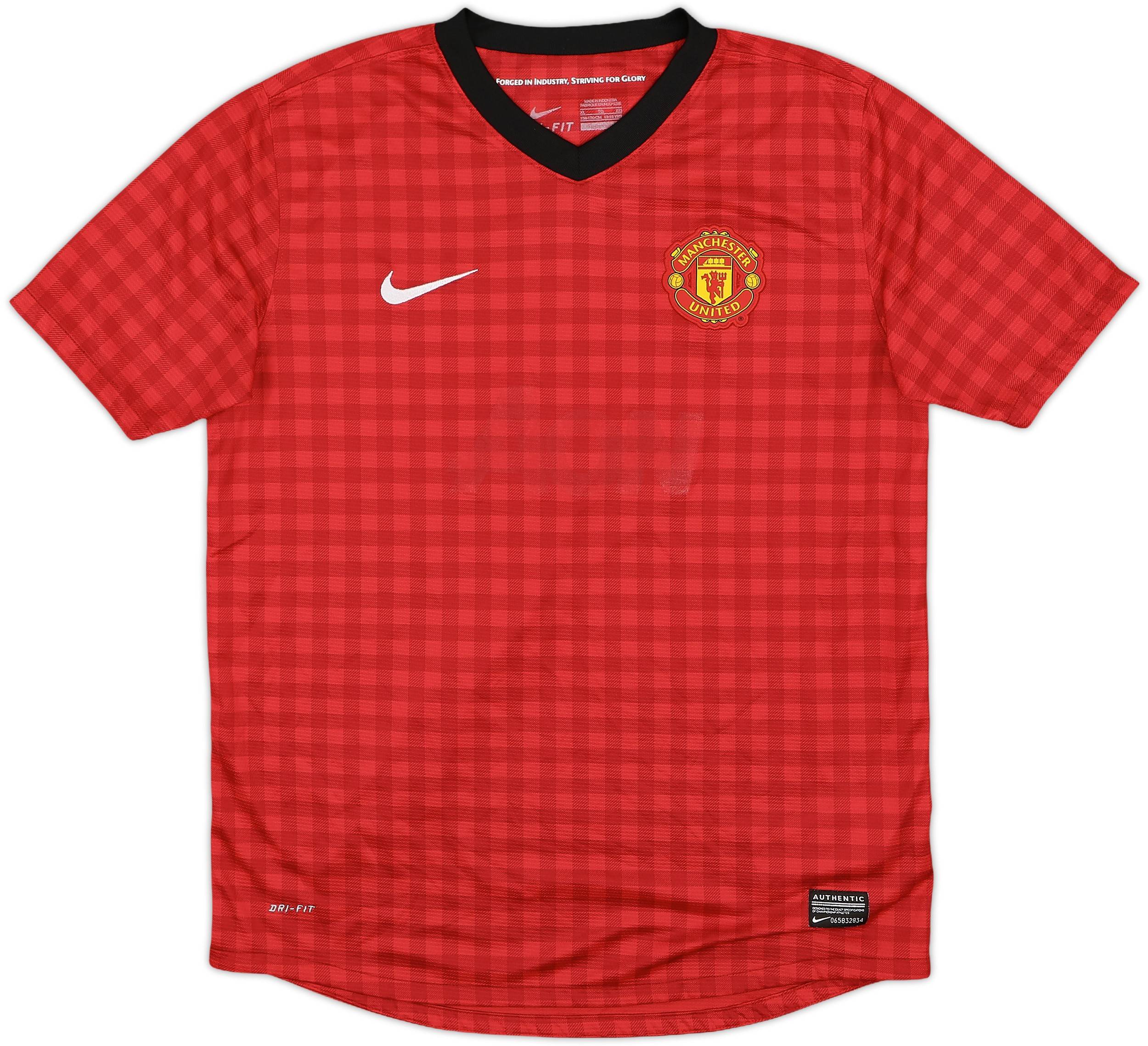2012-13 Manchester United Home Shirt - 4/10 - (XL.Boys)