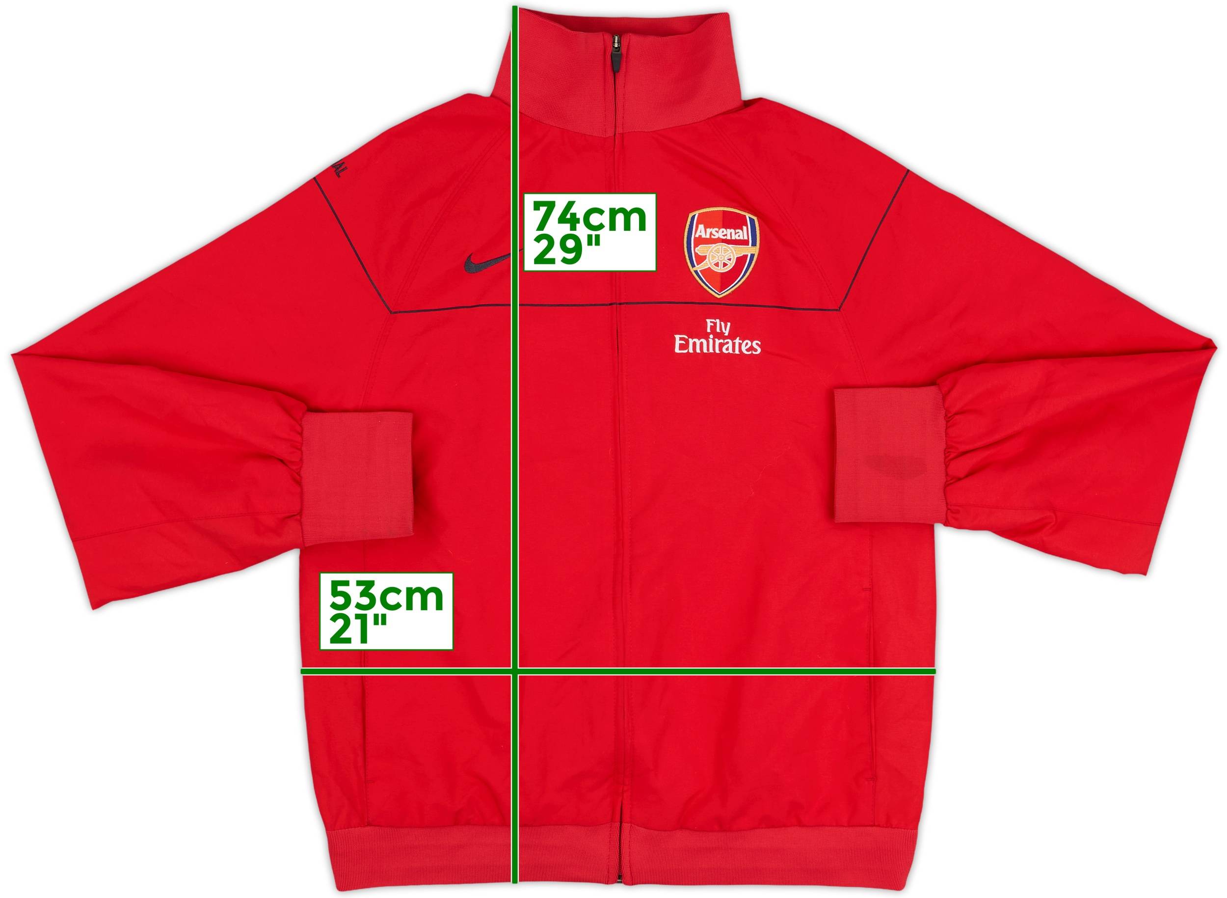 Nike Arsenal FC ジャケット Vintage 90's Nike Arsenal Football Jacket Soccer Bomber Mens