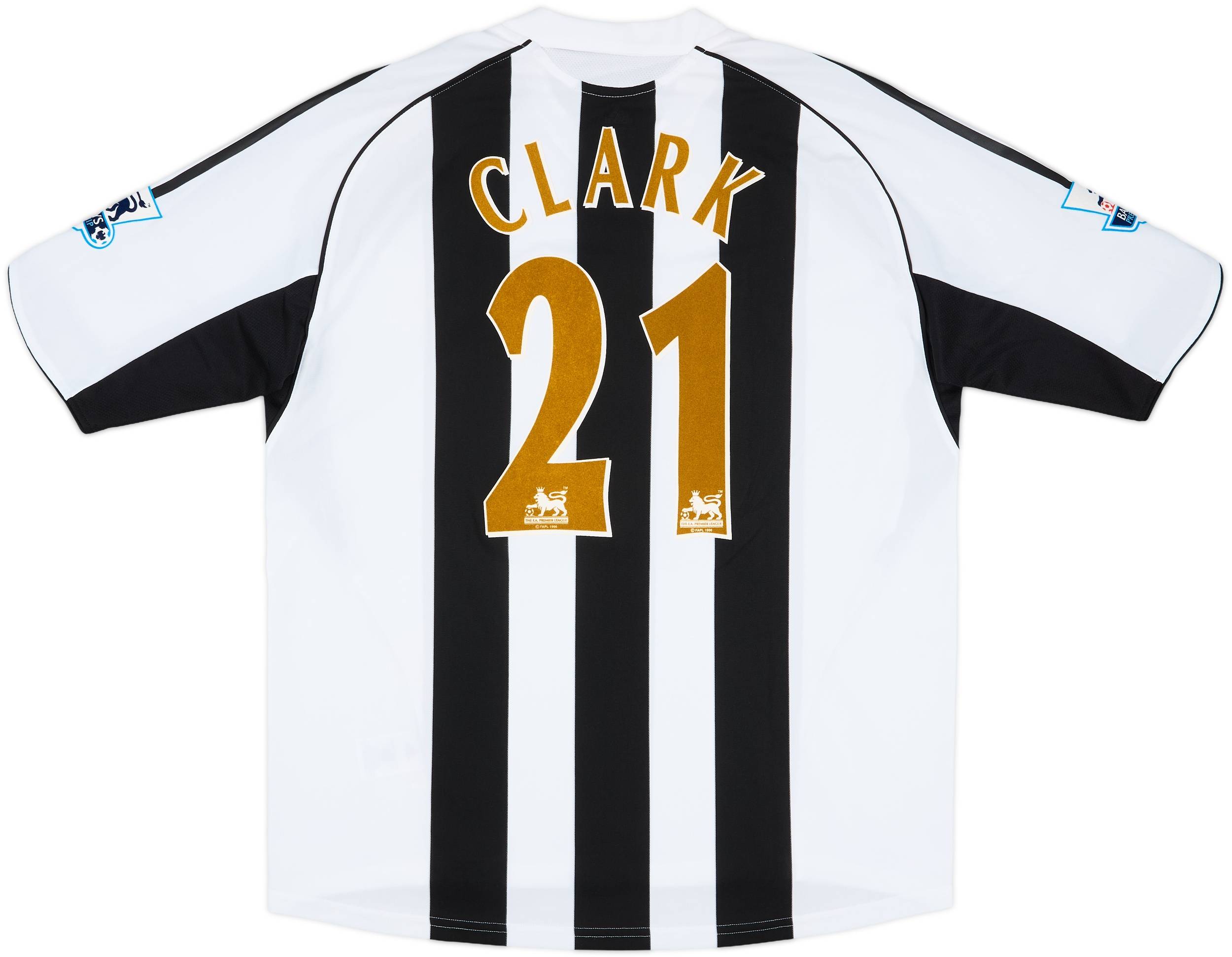 2005-06 Newcastle Match Issue Home Shirt Clark #21