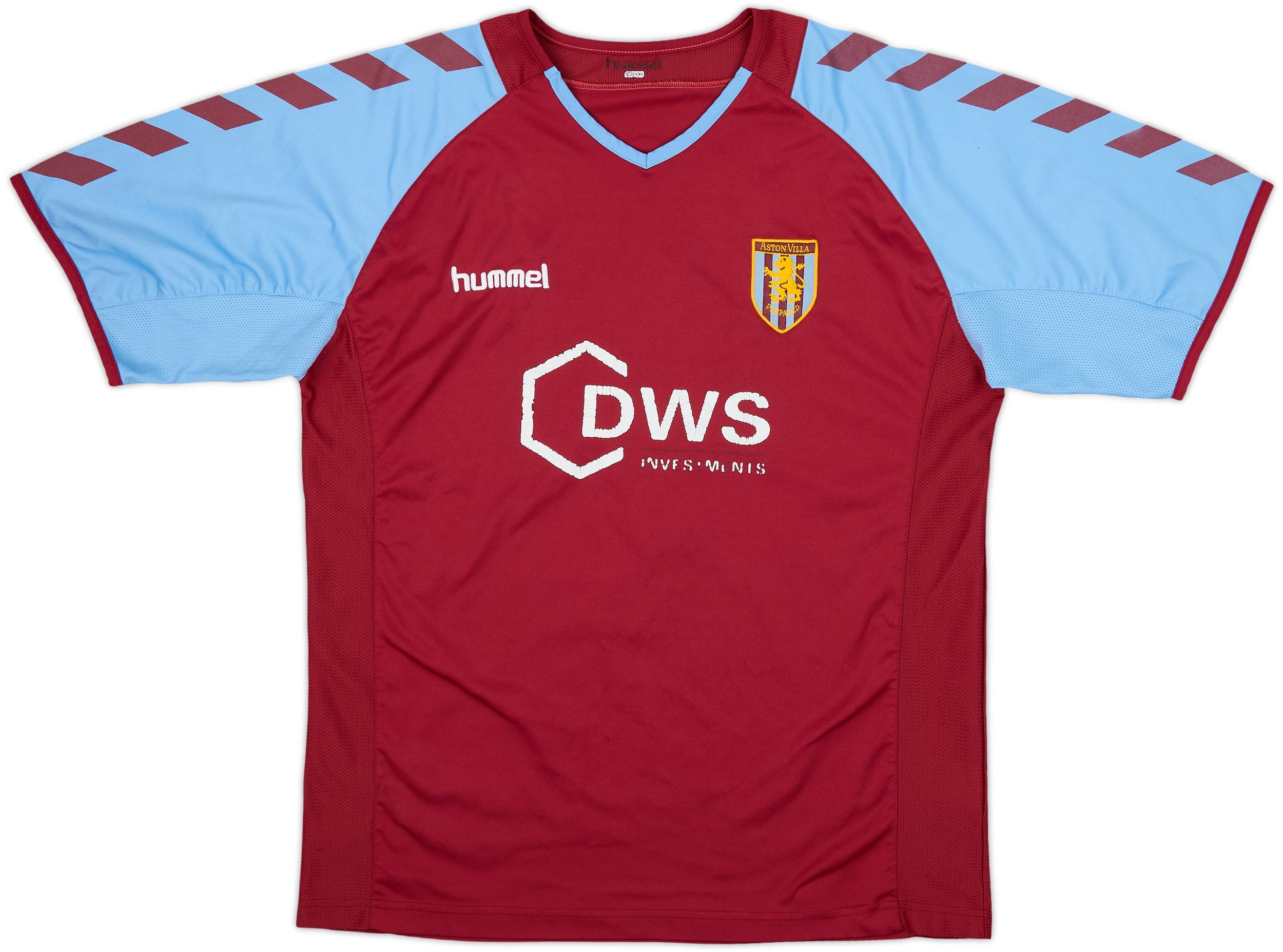 ウェア Hummel Aston Villa FC football shirts 2005-06 Aston Villa Home Shirt - 8/10 - (Women's L)