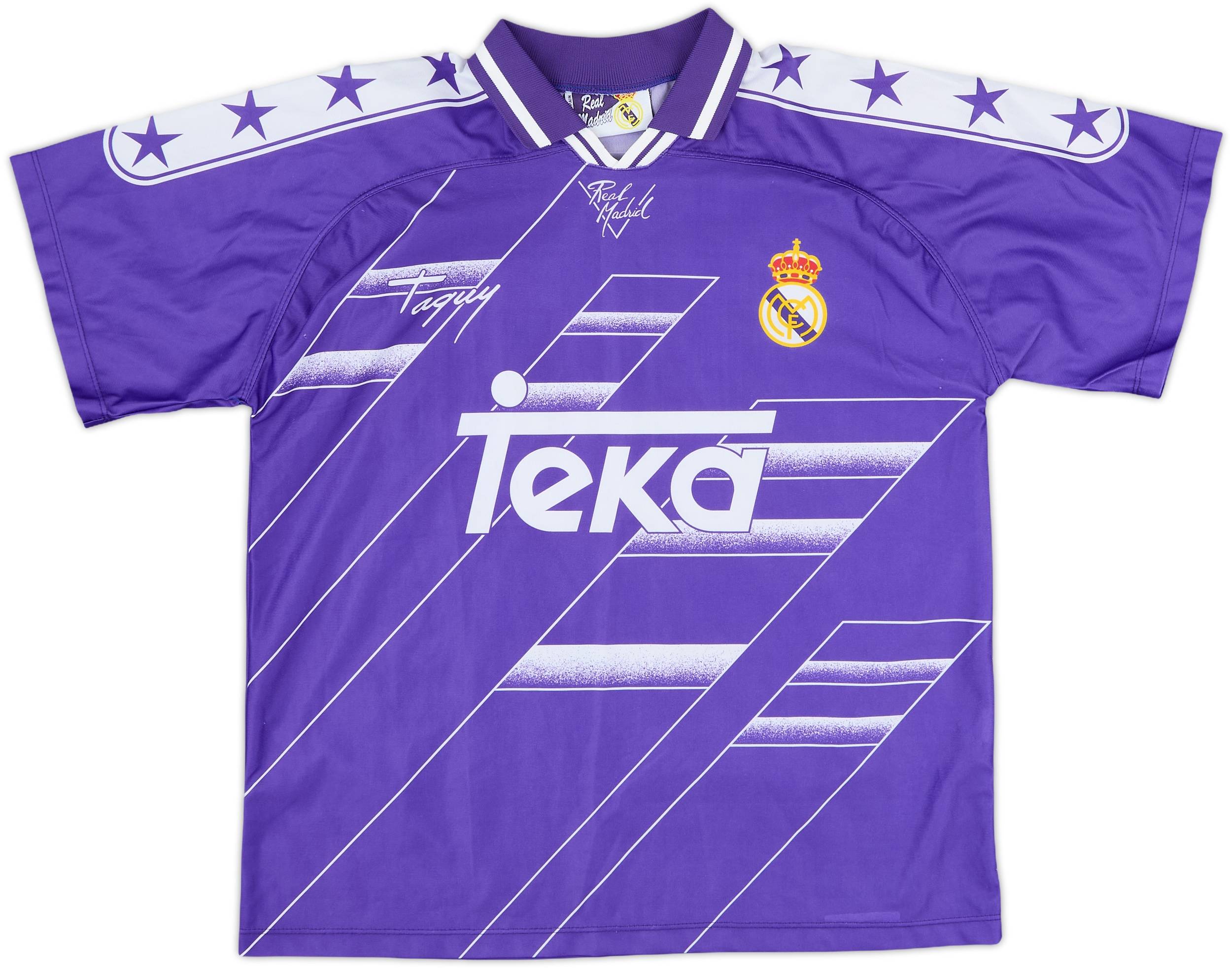 1994-96 Real Madrid Taquy Away Shirt Laudrup #10 - 8/10 - (M)