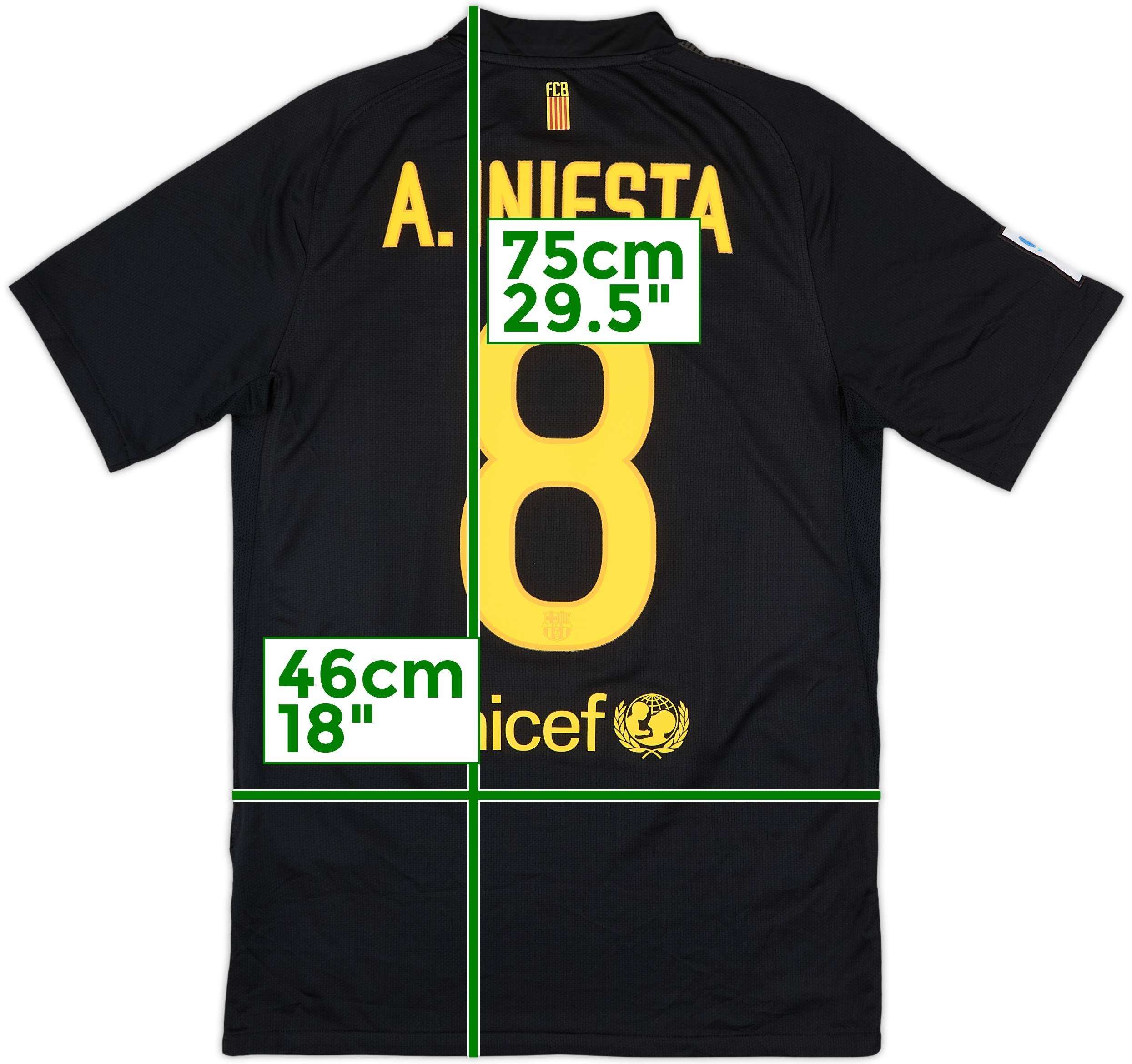 2011-12 Barcelona Away Shirt A.Iniesta #8 - 10/10 - (S)
