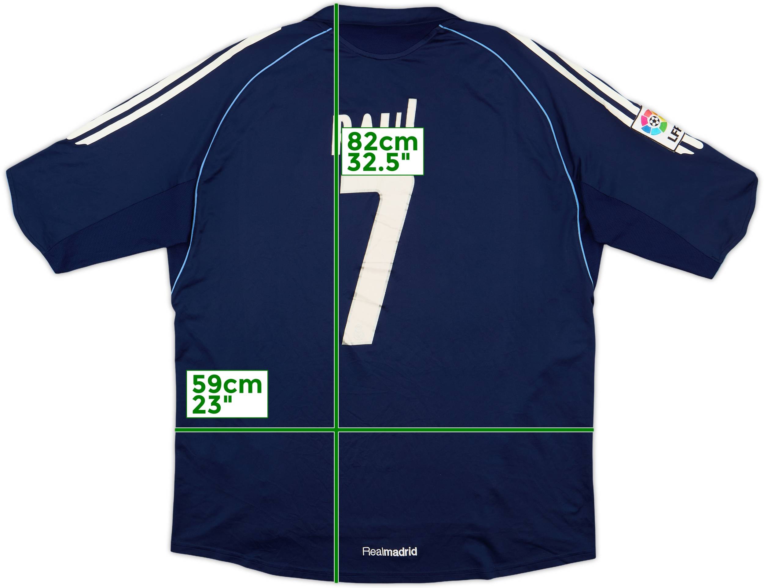 2005-06 Real Madrid Away Shirt Raul #7 - 8/10 - (XL)