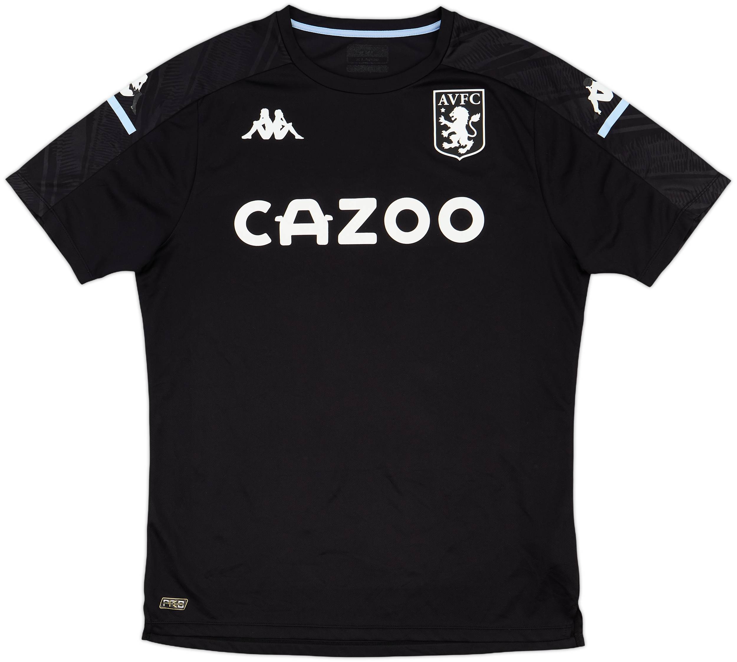 Aston Villa Kappa ホワイトジャージ 2021-21 Aston Villa Kappa Training Shirt - 5/10 - (L)