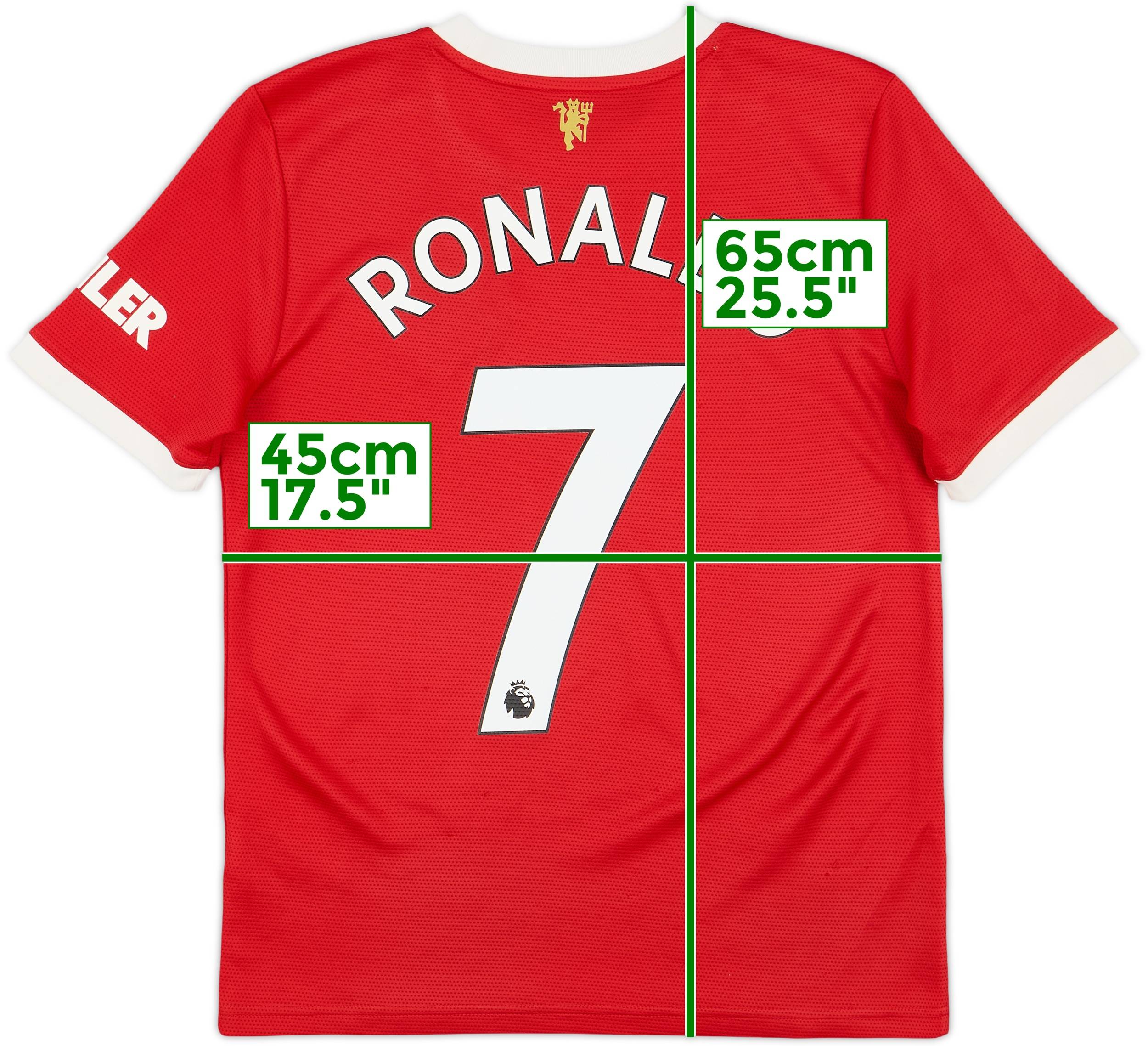 2021-22 Manchester United Home Shirt Ronaldo #7 - 8/10 - (L
