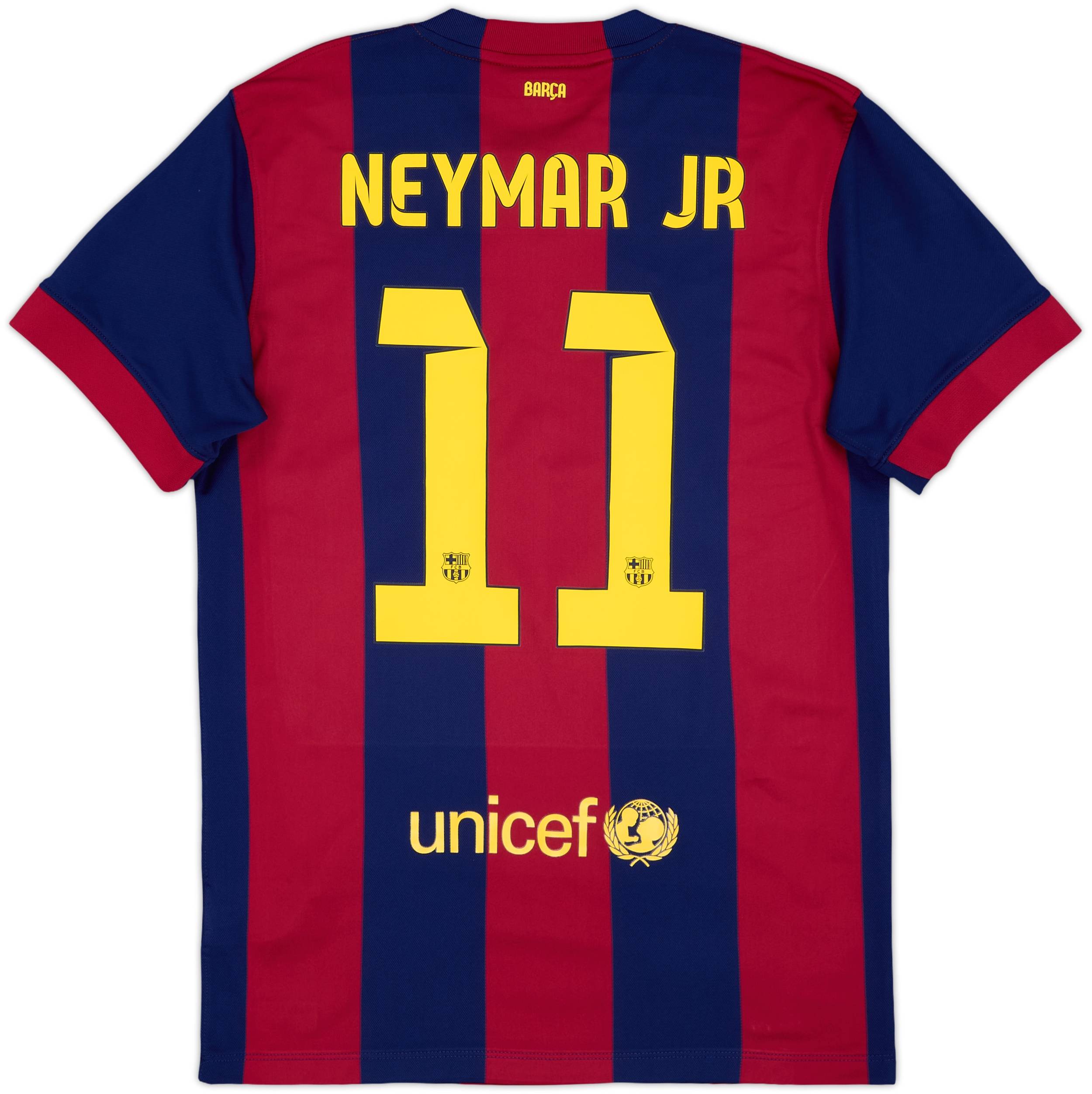14-15 FCBarcelona NEYMAR JR Tシャツ 2014-15 Barcelona Home Shirt Neymar Jr #11 - 4/10 - (M)