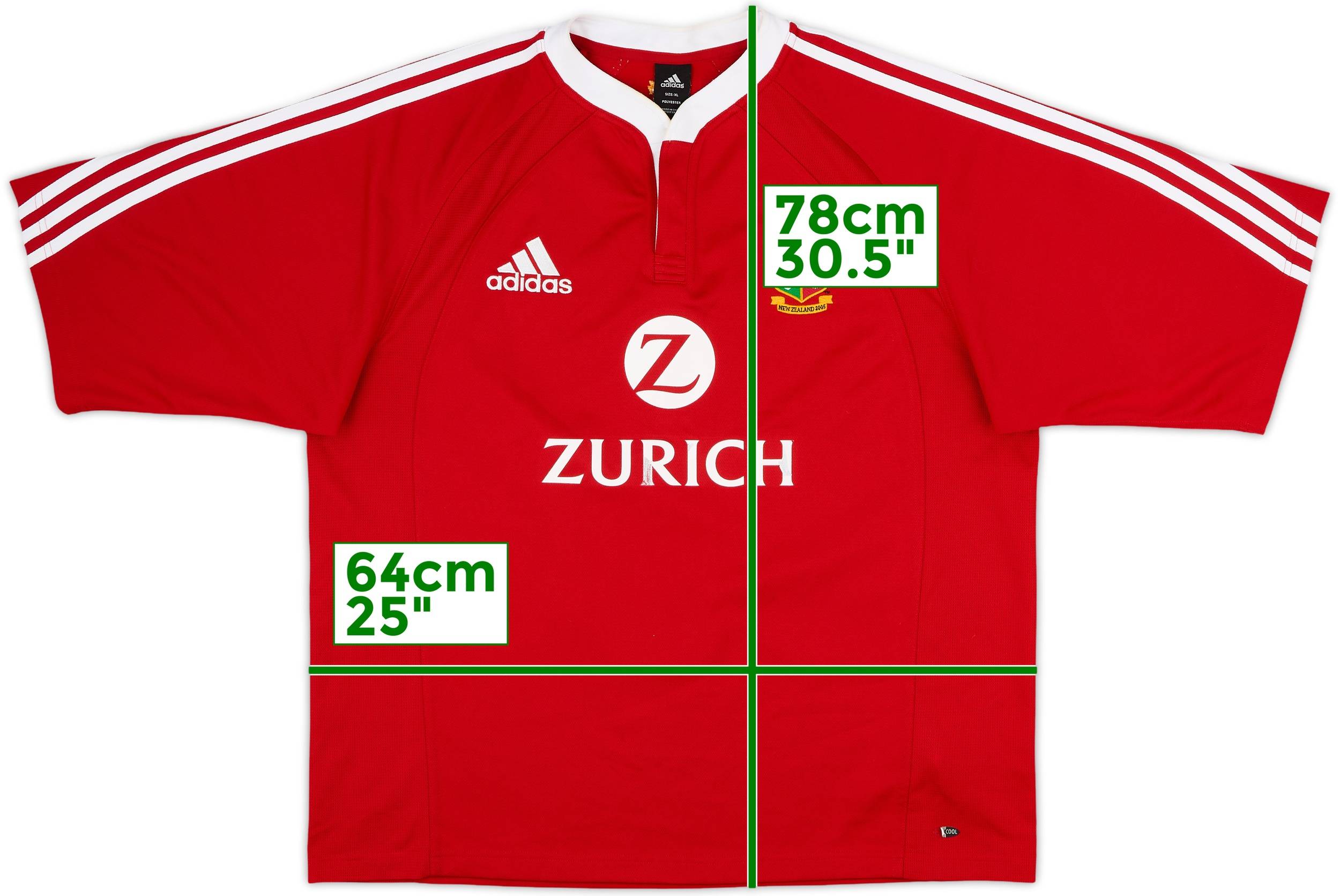 2005 British & Irish Lions Rugby 'New Zealand Tour' Shirt