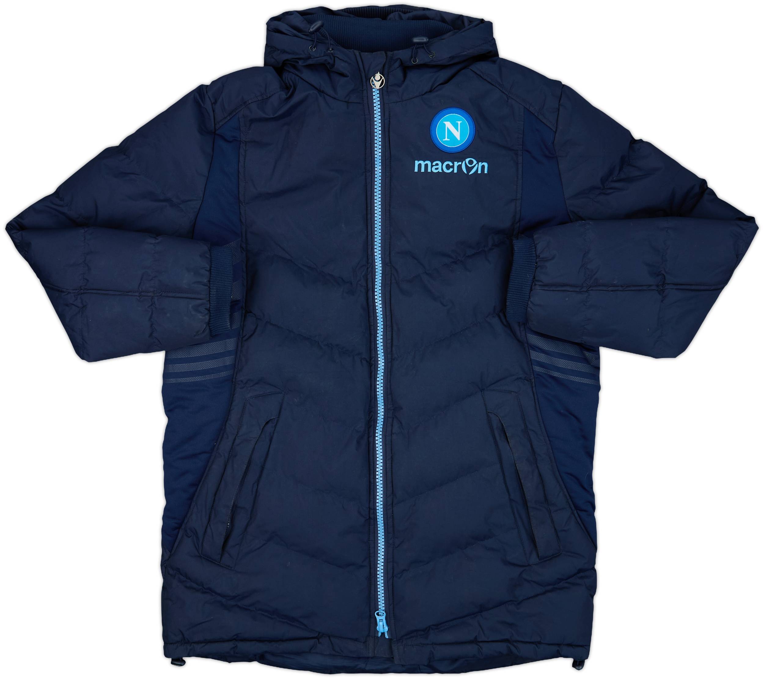 Napoli Macron Bench Coat 2012-13 Napoli Macron Padded Bench Coat