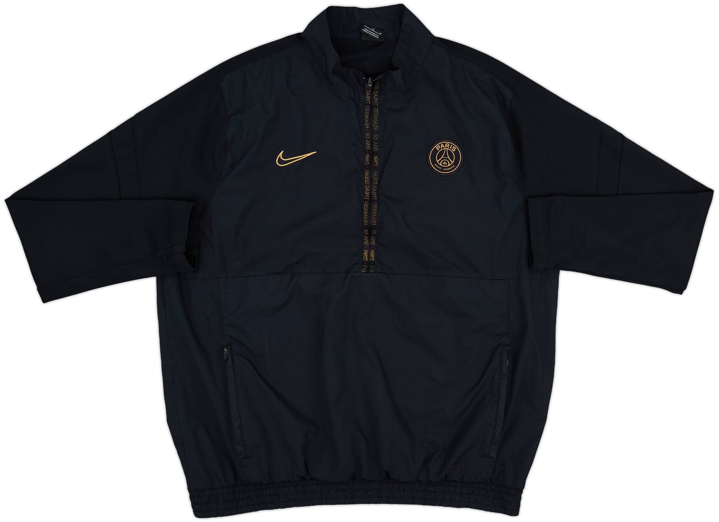 2020-21 Paris Saint-Germain Nike 1/4 Zip Drill Top - 8/10 - (XL)