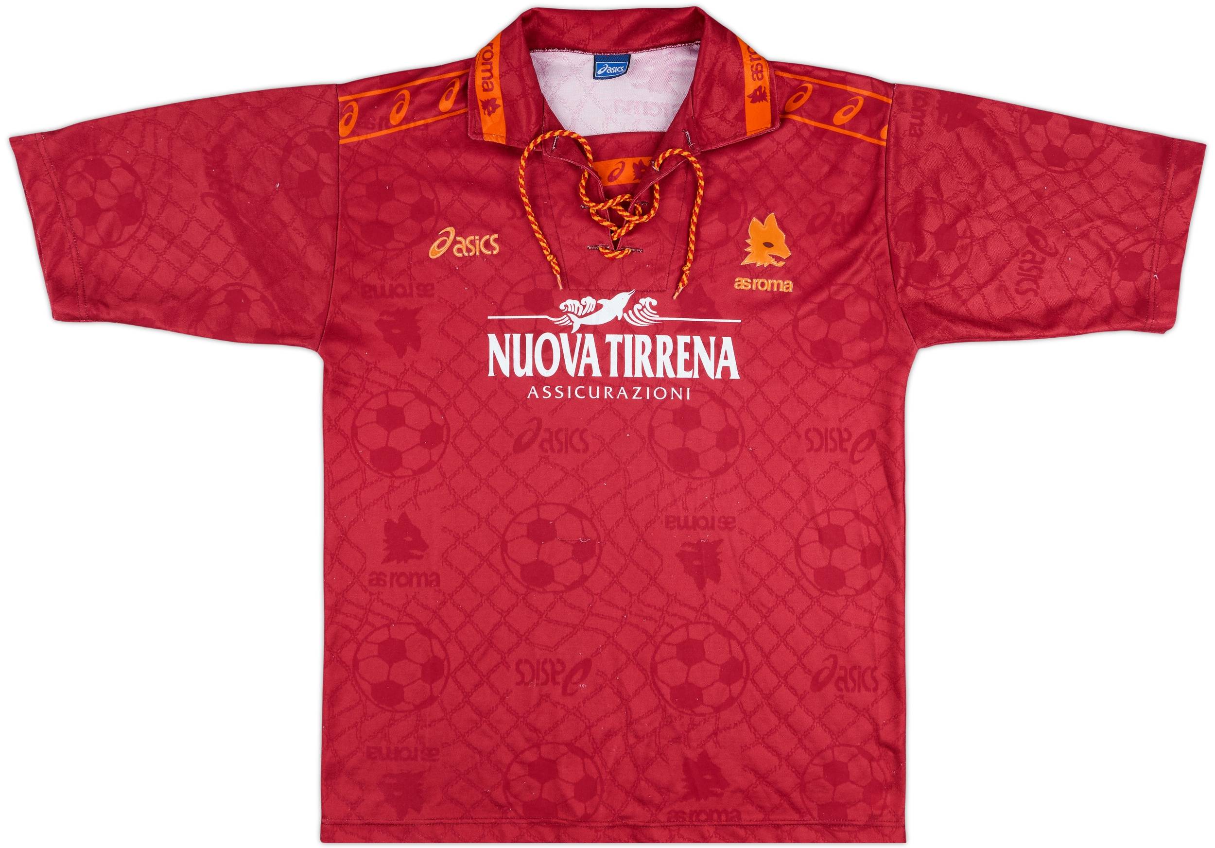 1994-95 Roma Home Shirt - 8/10 - (L)
