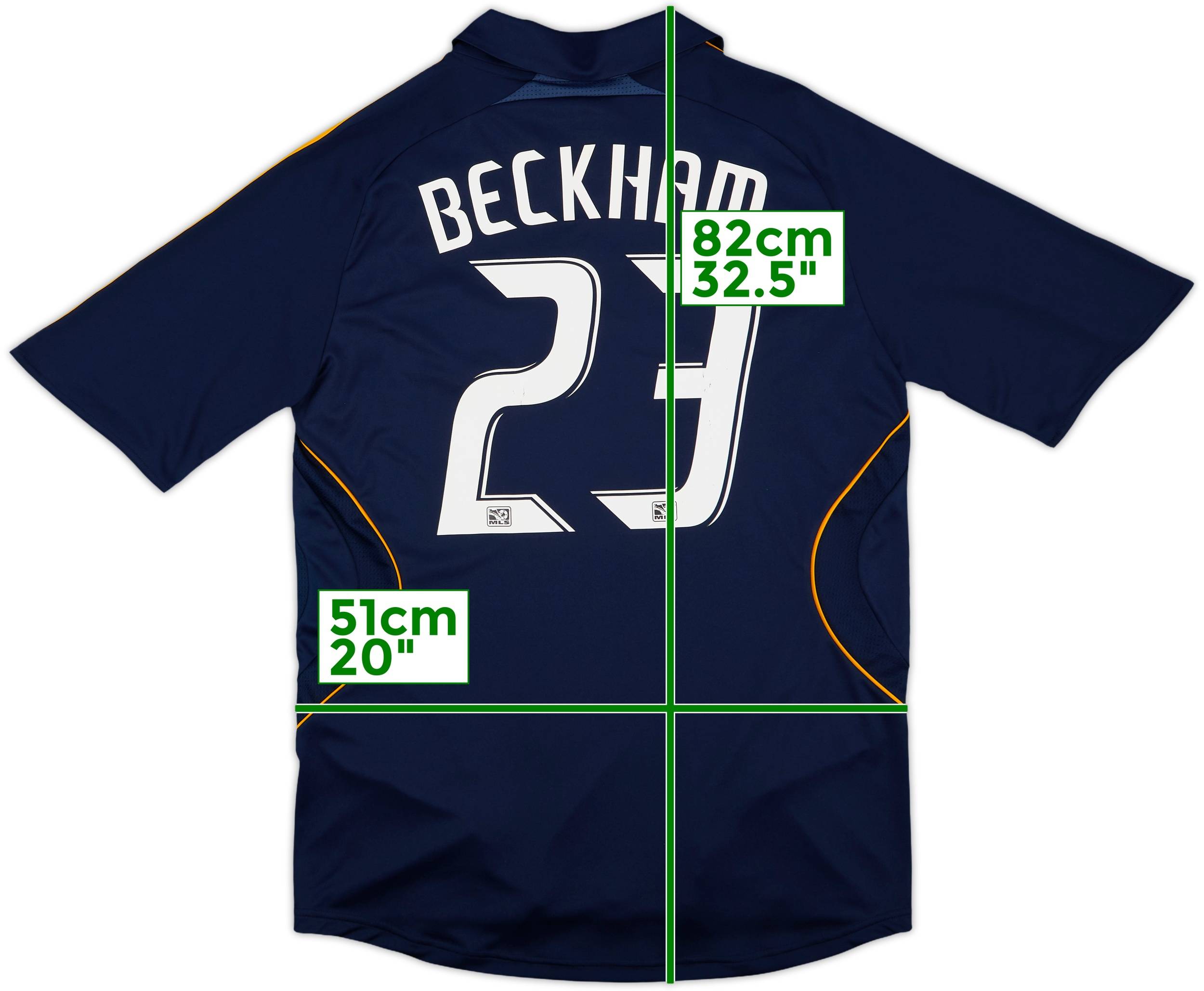 2007-08 LA Galaxy Away Shirt Beckham #23 (M)