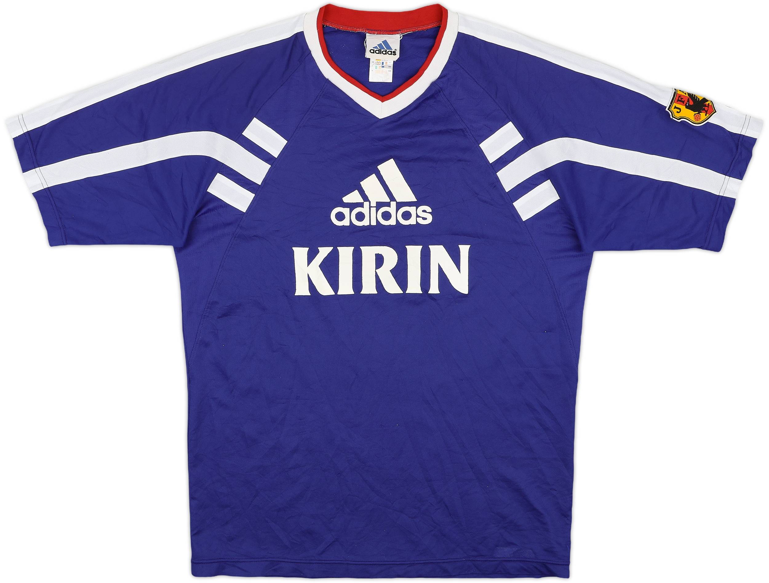 adidas × KIRIN ヴィンテージ トレーニングシャツ ロゴ擦れ 00s adidas × KIRIN ヴィンテージ トレーニングシャツ ロゴ擦れ 00s