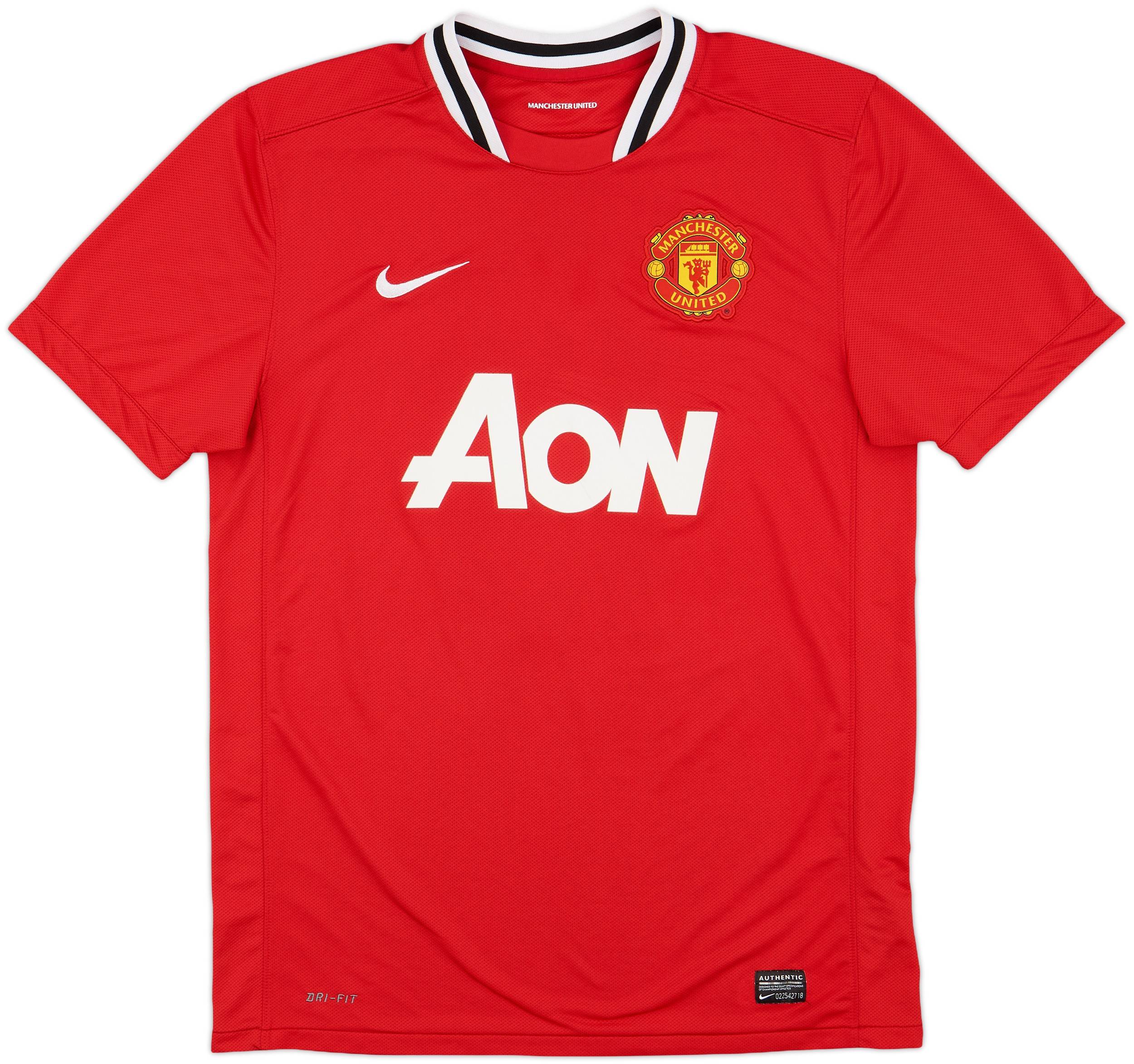 ウェア Nike Manchester United J.S. Park 13 2011-12 Manchester United Home Shirt J.S.Park #13 - 8/10 - (L)