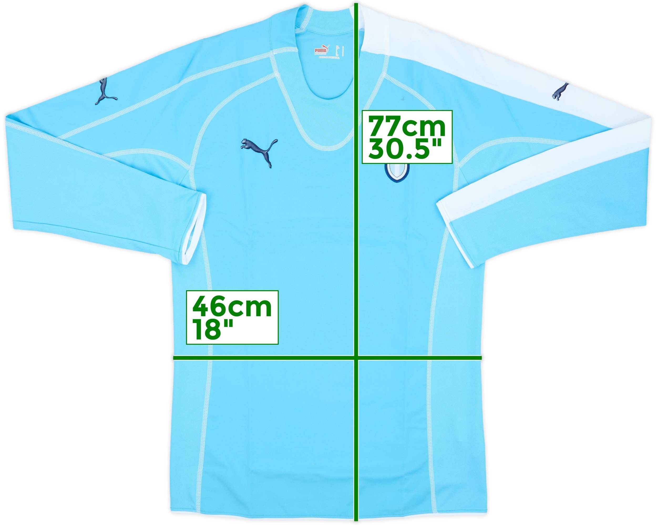 2005-06 Lazio Home L/S Shirt - 7/10 - (S)