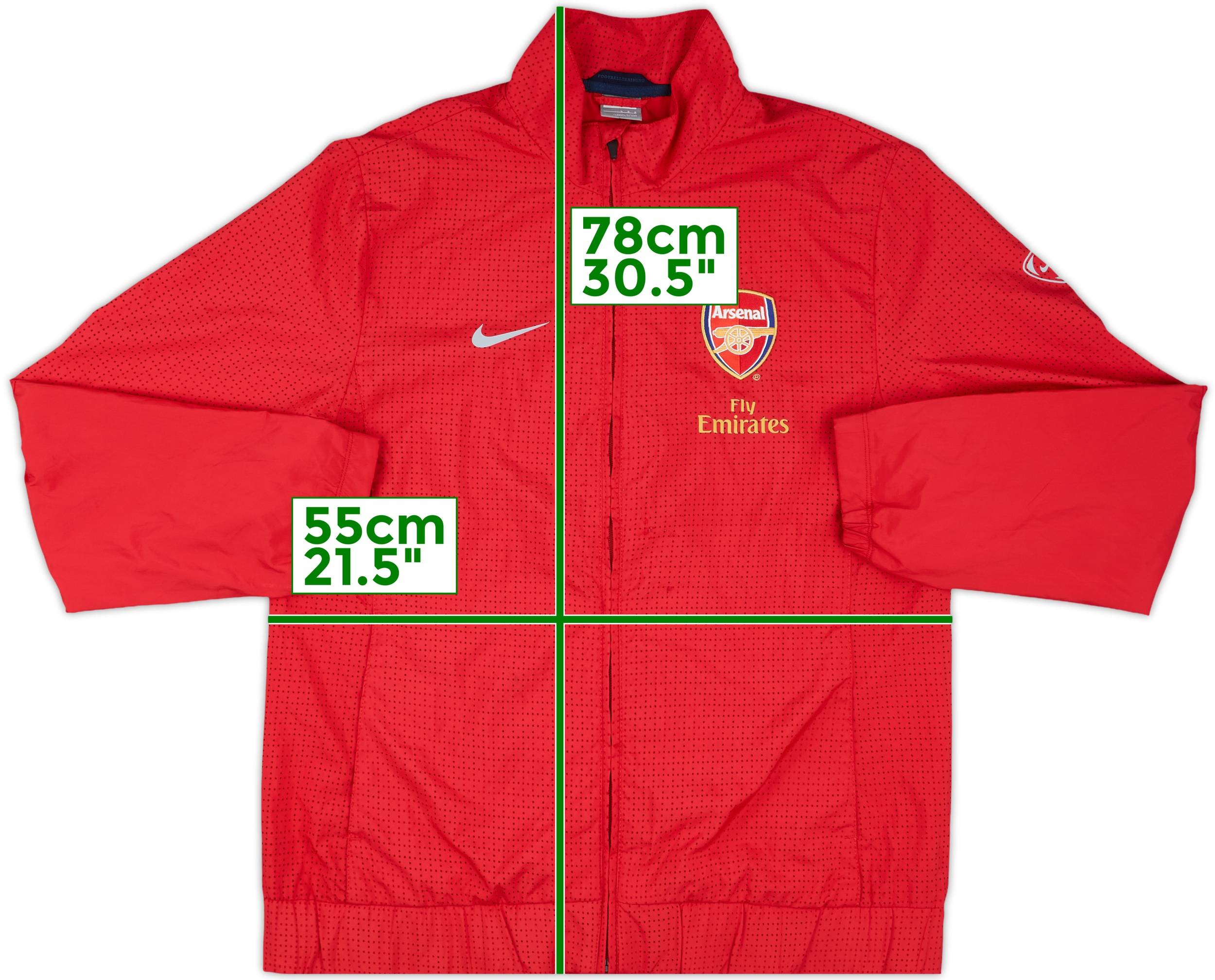 ウェア Nike Arsenal 2008-09 Arsenal Nike Track Jacket - 8/10 - (L)