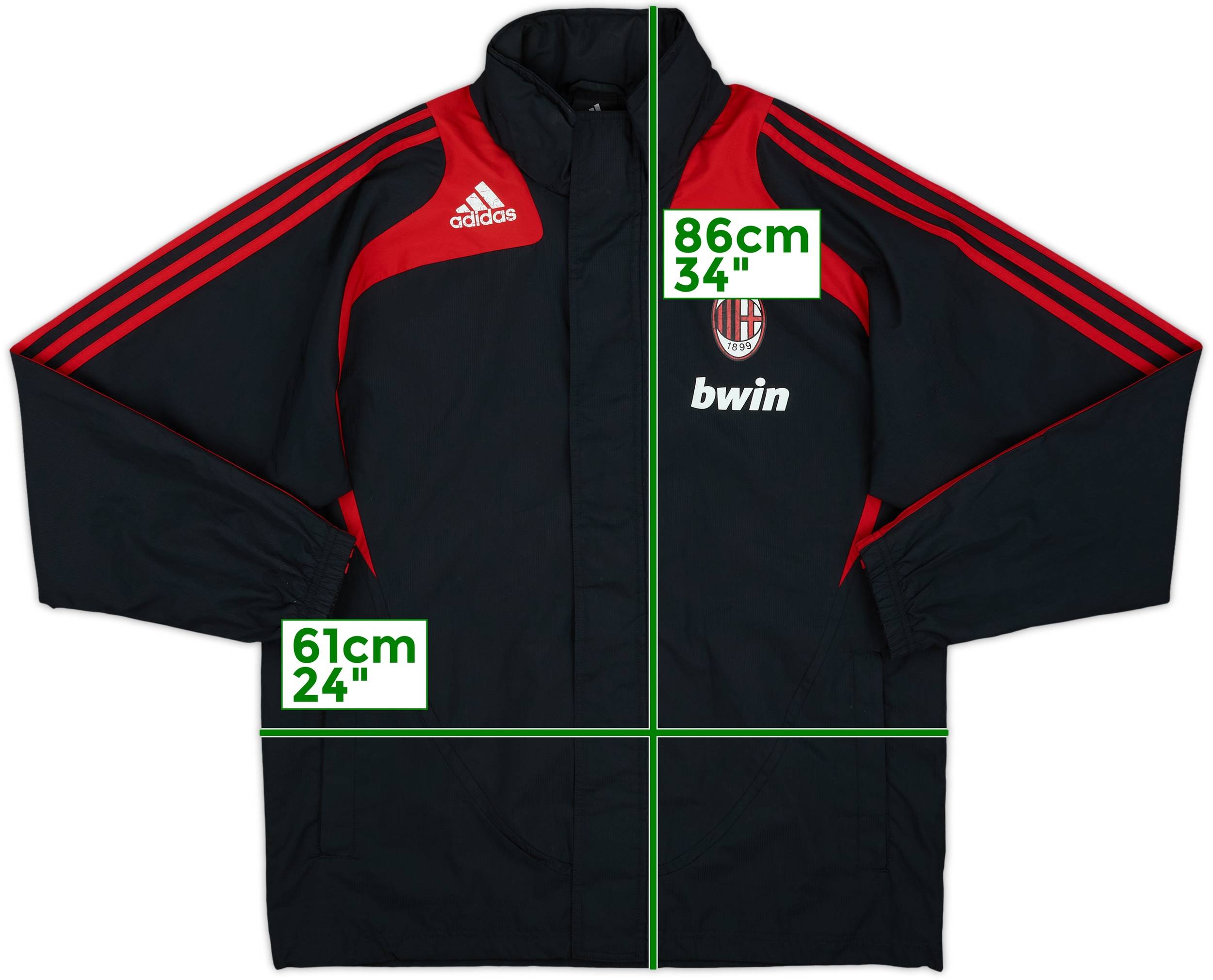 A.C. Milan adidas ブラックジャケット O y2k Mens Y2K Soleboy Black Full Zip Streetwear Track Jacket Size