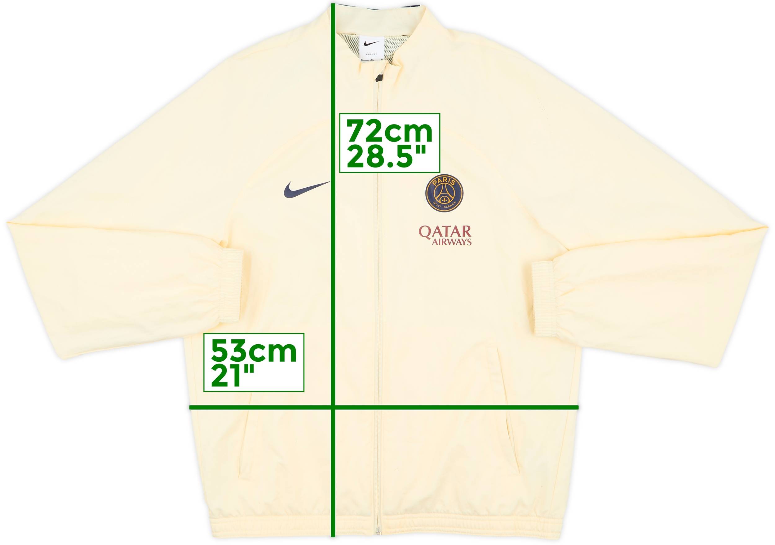 Nike Paris Saint-Germain23-24ジャージ size M 2023-24 Paris Saint-Germain Nike Track Jacket - 8/10 - (M)