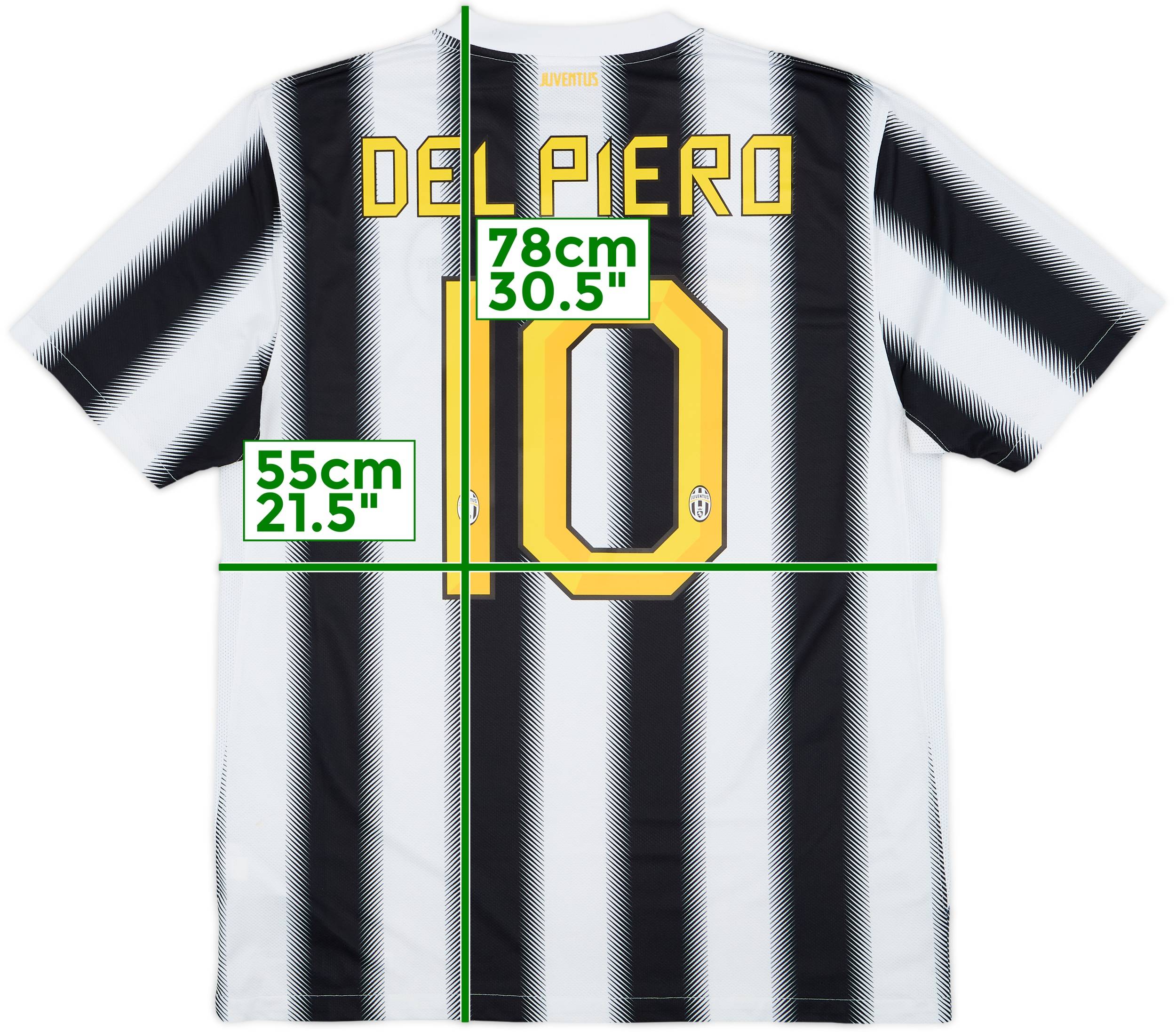 Juventus 11-12 DEL PIEROホーム長袖ユニフォーム JUVENTUS 2011-2012 Del Piero 10 camiseta shirt trikot