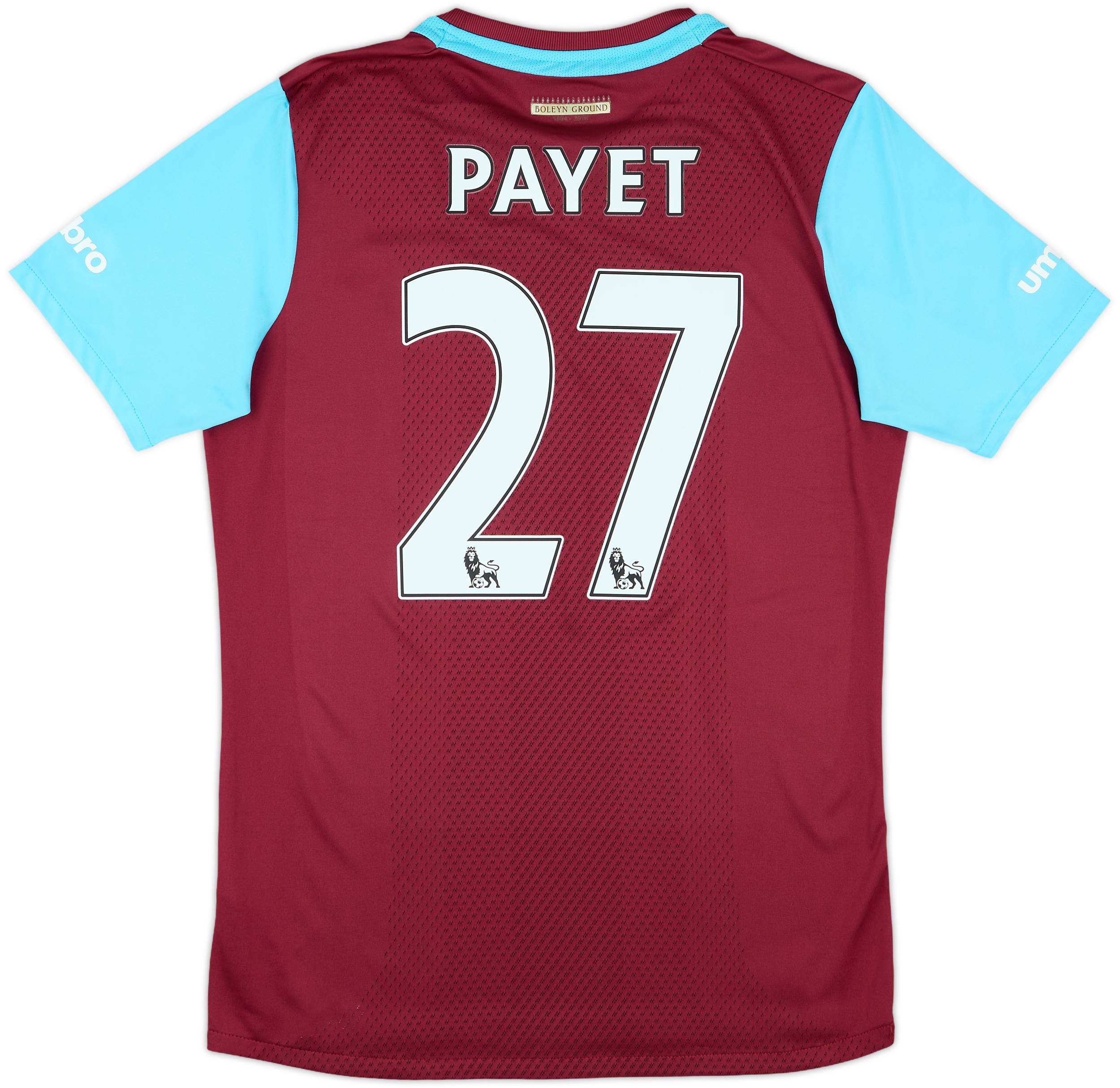 2015-16 West Ham 'Boleyn' Home Shirt Payet #27 - 10/10 - (S)