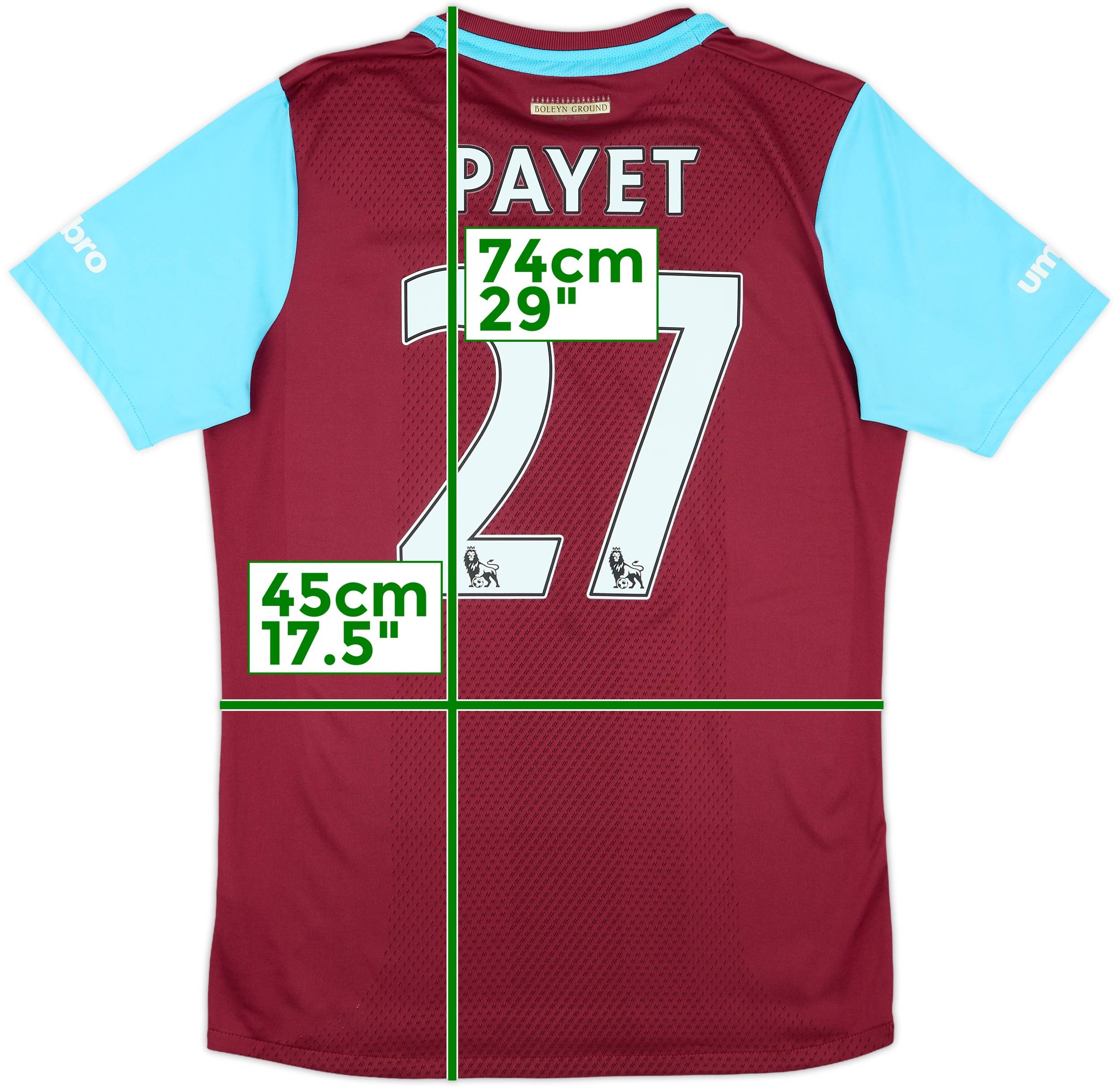ウェストハム 2015/16 Payet Lサイズ ユニフォーム ウェストハム 2015/16 Payet Lサイズ ユニフォーム - メルカリ