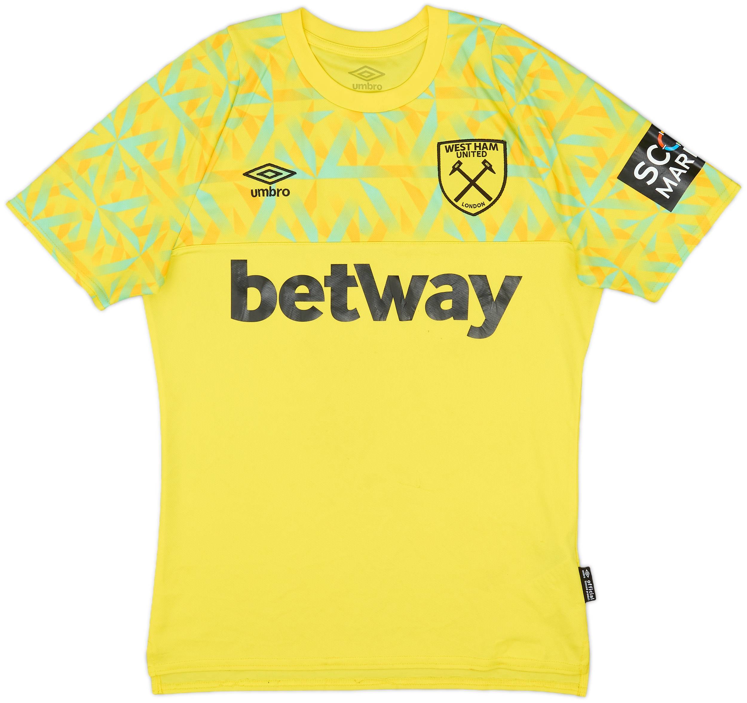 2022-23 West Ham S/S GK Shirt - 7/10 - (S)