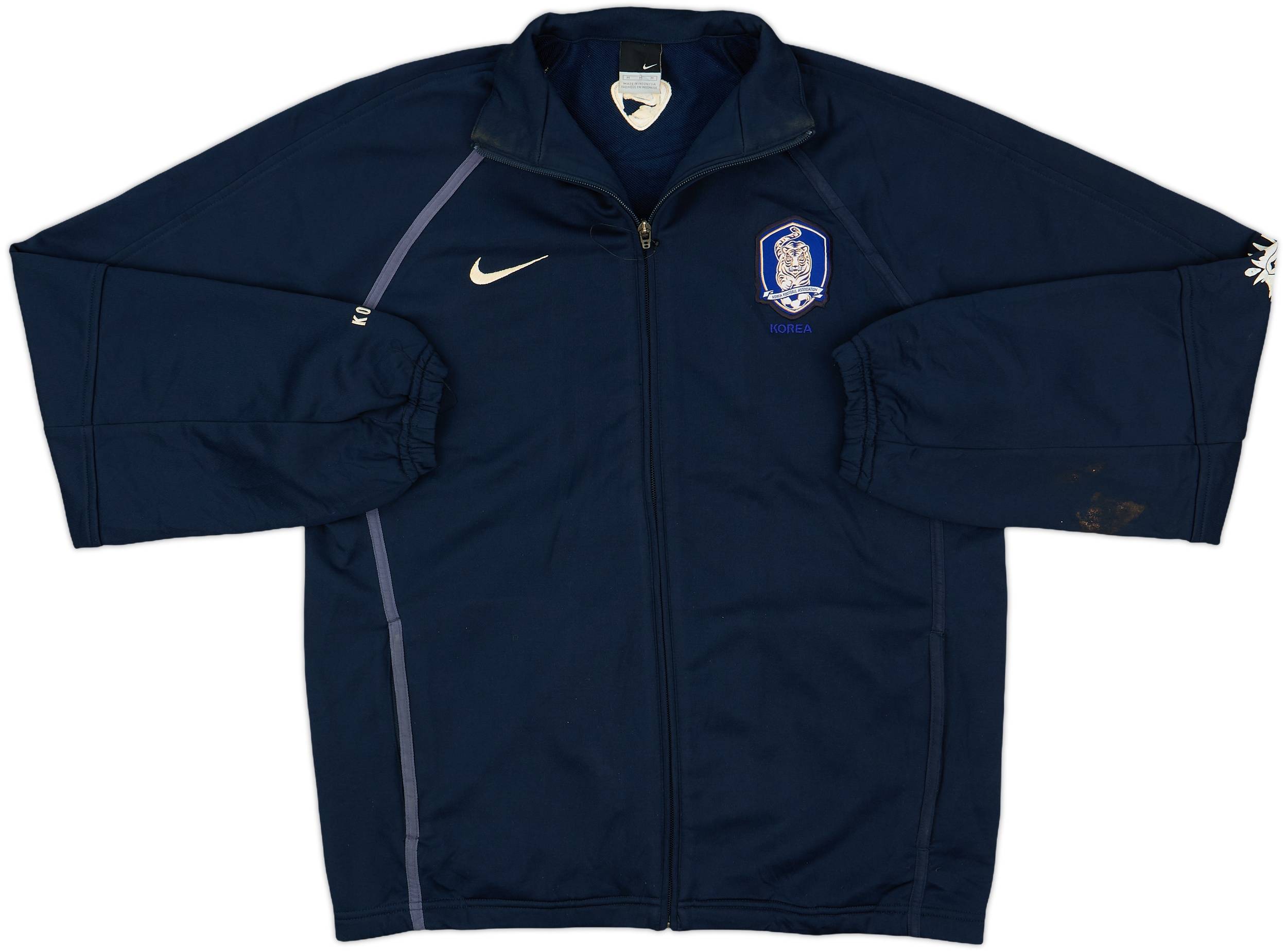 Nike Korea サッカージャージ 青　韓国代表 2004-06 South Korea Nike Track Jacket - 5/10 - (M)