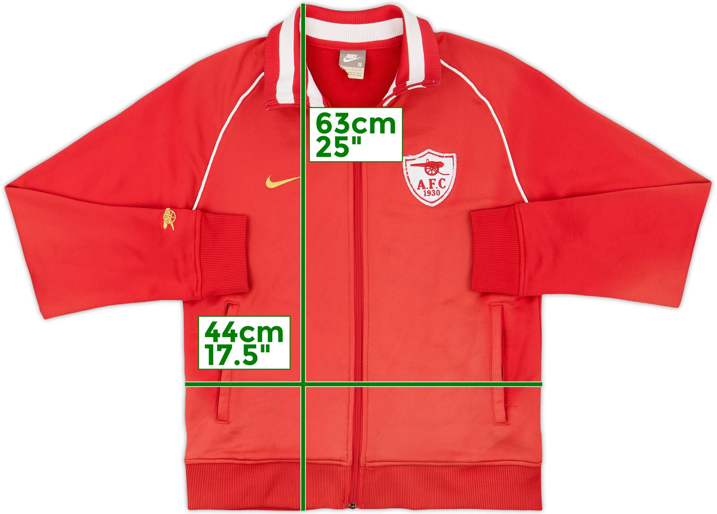 NIKE Arsenal アーセナル　トラックジャケット　ジャージ　2007 ARSENAL 2005 2006 2007 FOOTBALL SOCCER TRACK JACKET NIKE sz