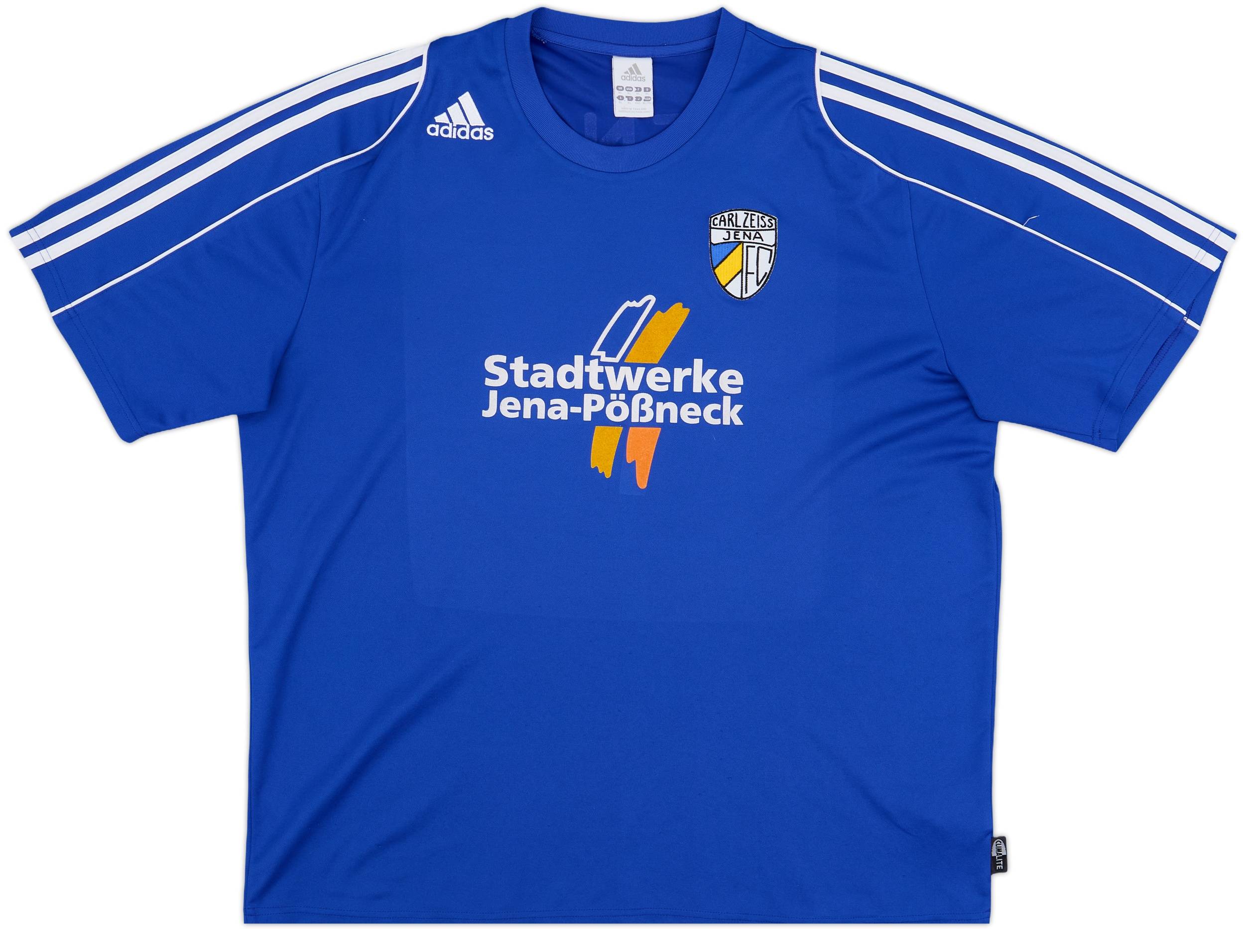 adidas GIANTS 75周年 2009 uniform dp 2009-10 Carl Zeiss Jena adidas Training Shirt - 9/10 - (XL)