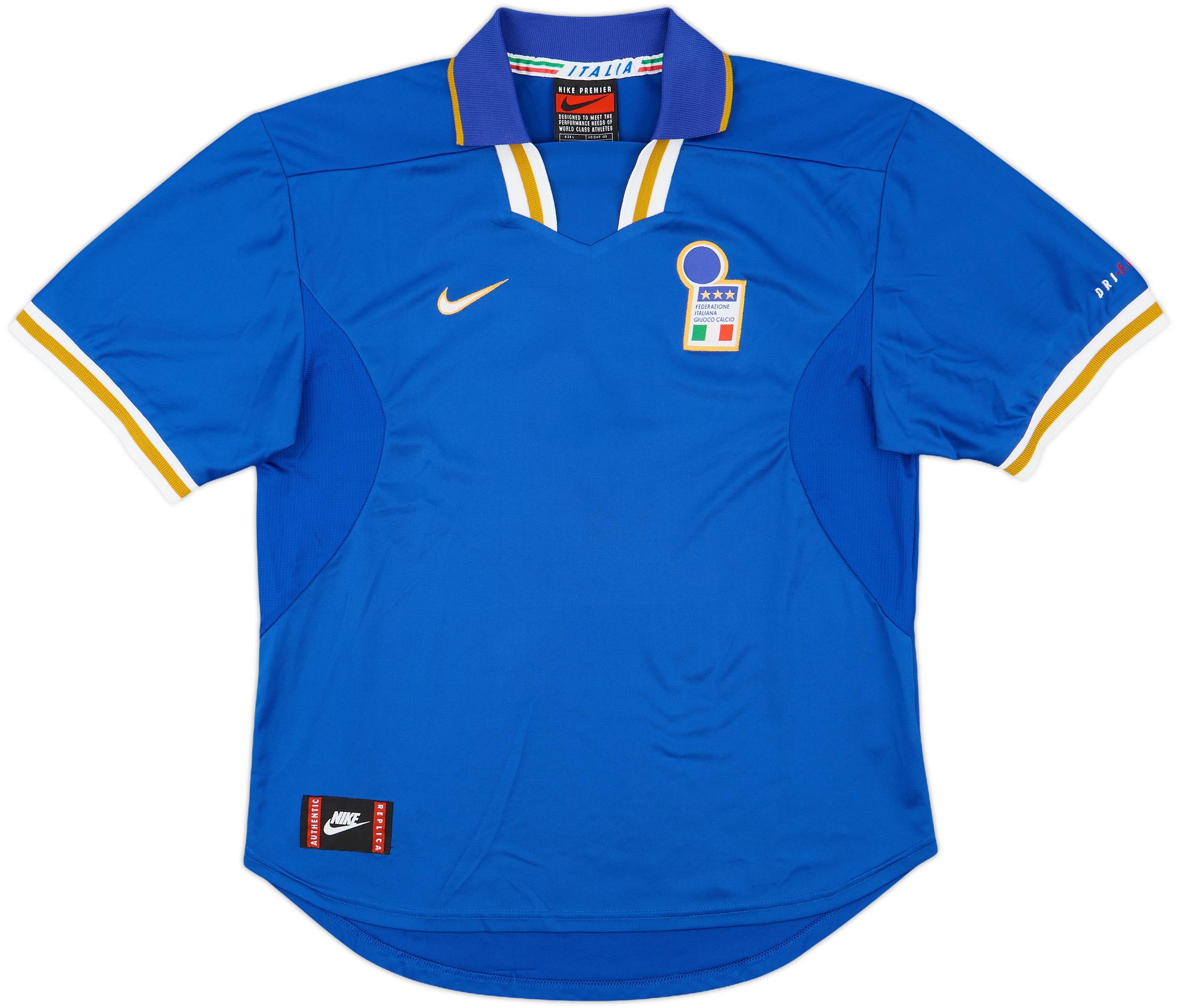 ウェア Nike 96/97 Italy  kit 90s 1996-97 Italy Home Shirt #7 - 7/10 - (L)