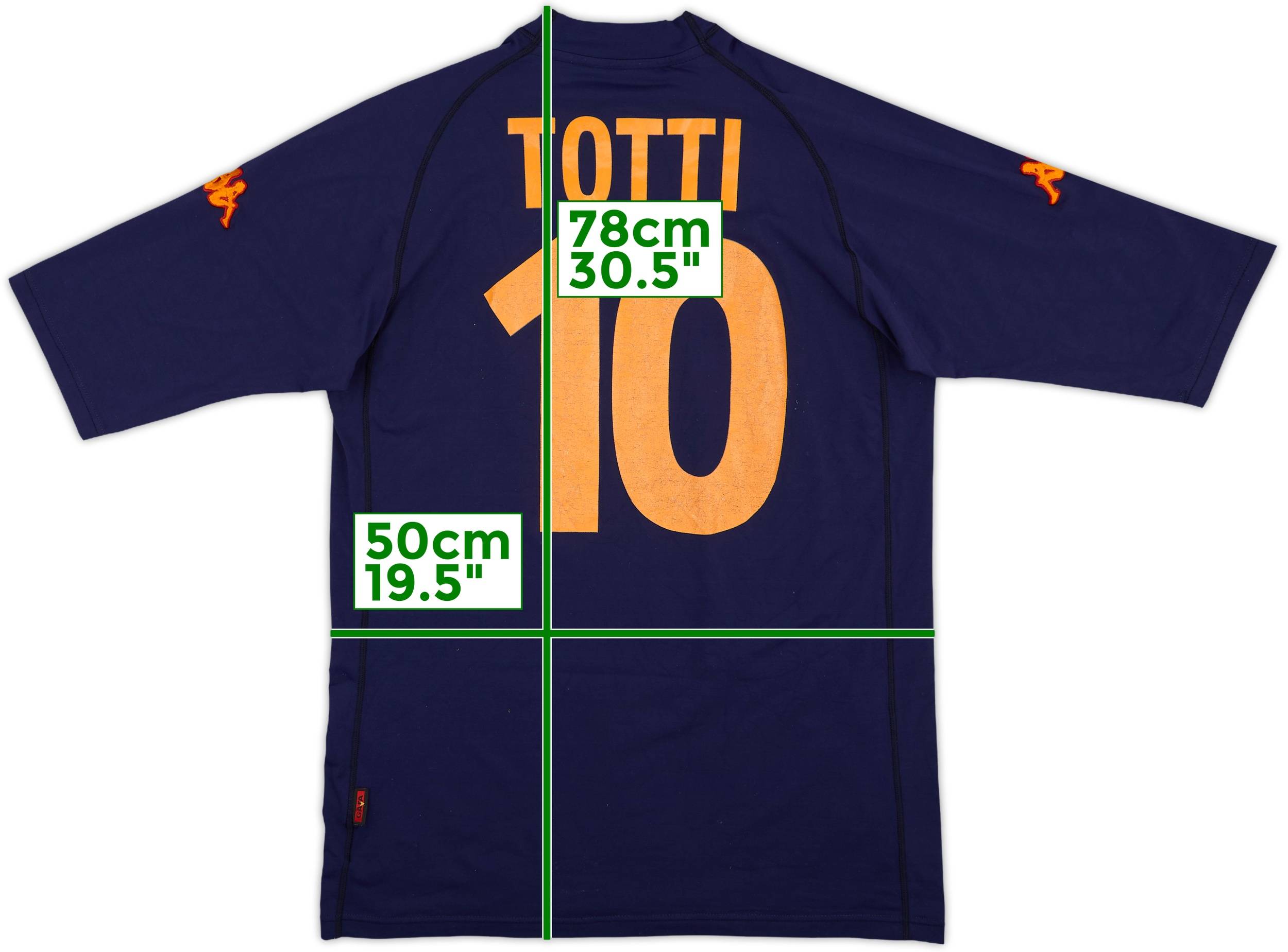 2000-01 Roma Third Shirt Totti #10 - 6/10 - (XXL)