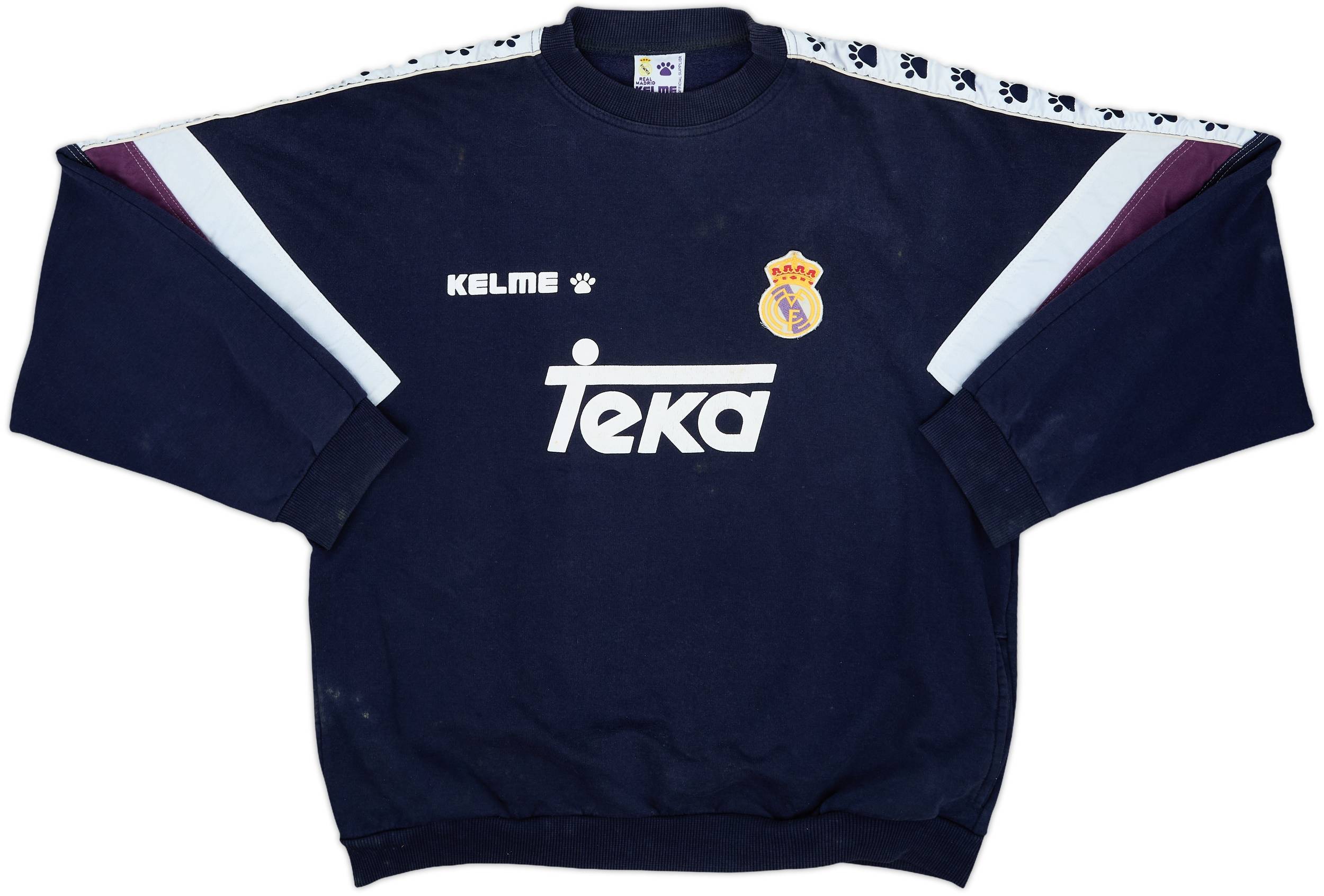 1996-97 Real Madrid Kelme Sweat Top - 6/10 - (XL)