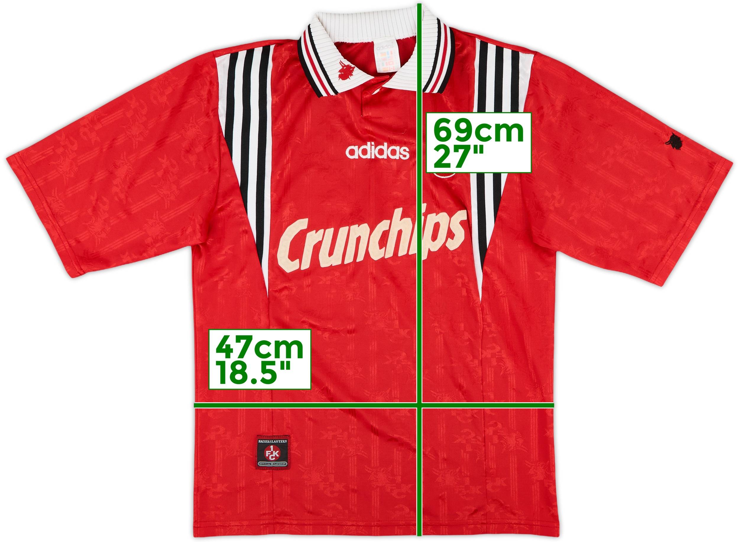 FC Kaiserslautern シャツ HALFAR 11 1996-98 Kaiserslautern Home Shirt #11 - 6/10 - (S)