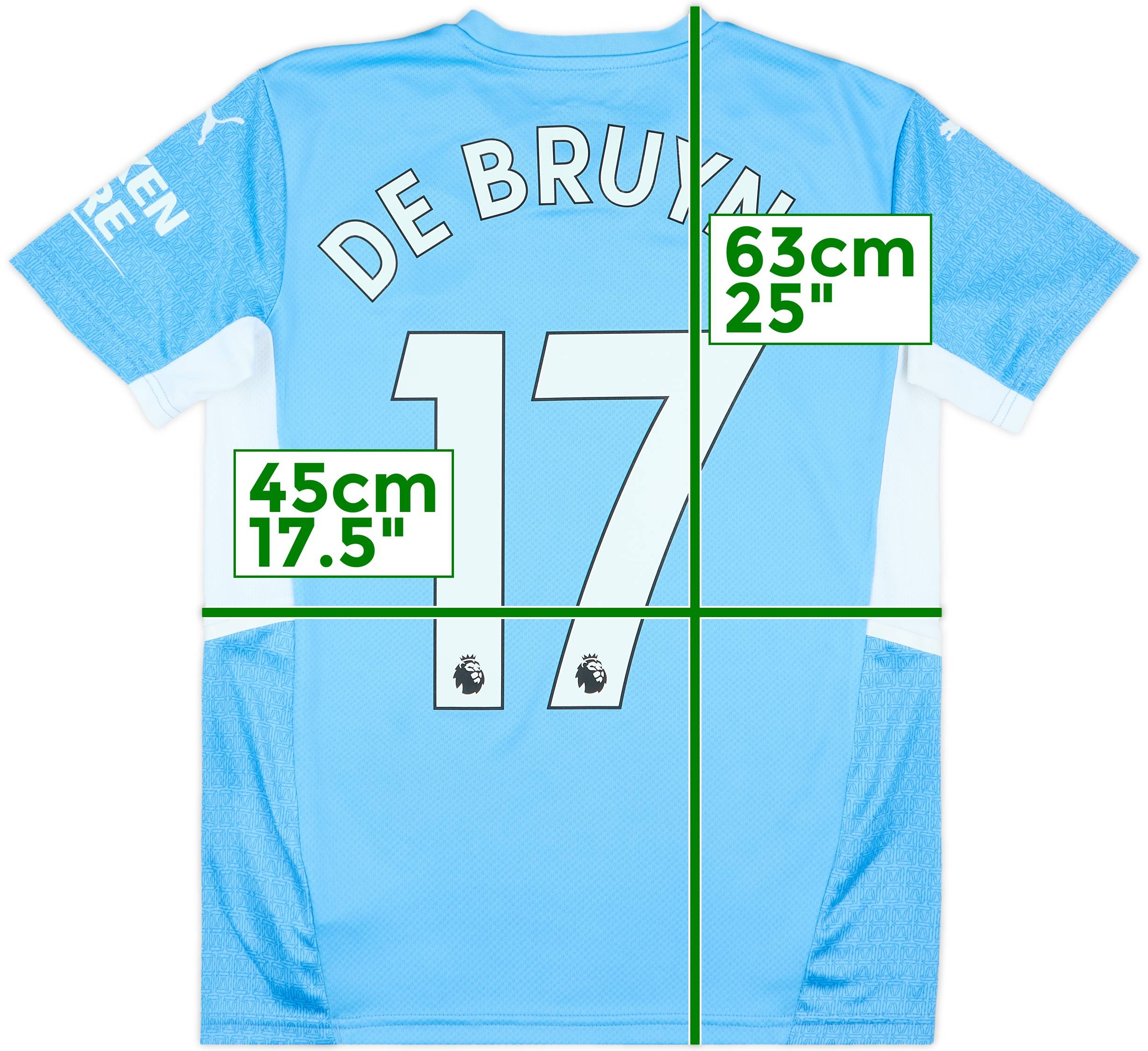 マンチェスター・シティ DE BRUYNE 17番 ホームシャツ マンチェスター・シティ DE BRUYNE シャツ 17番