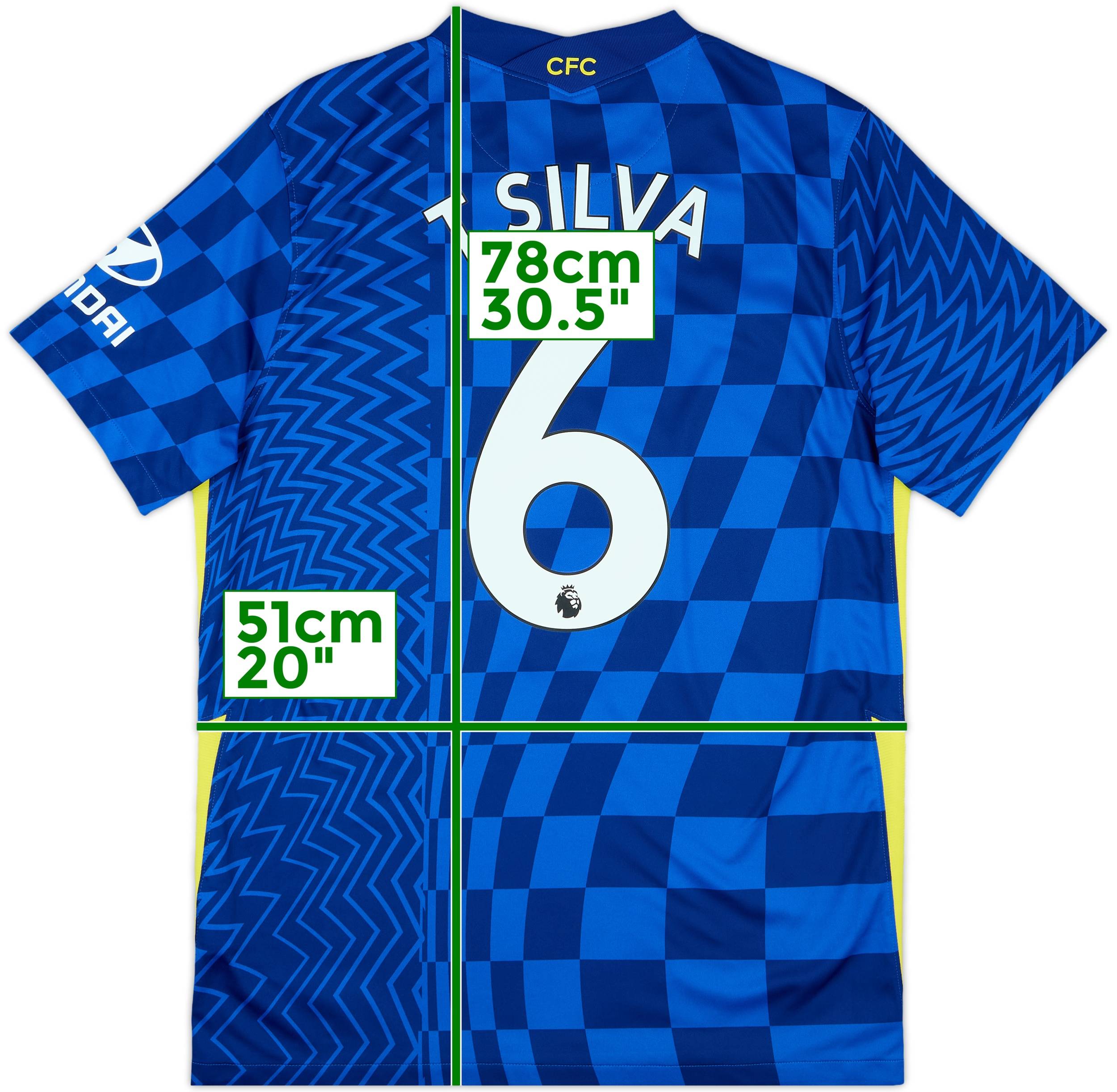 2021-22 Chelsea Home Shirt T.Silva #6 - 10/10 - (L)