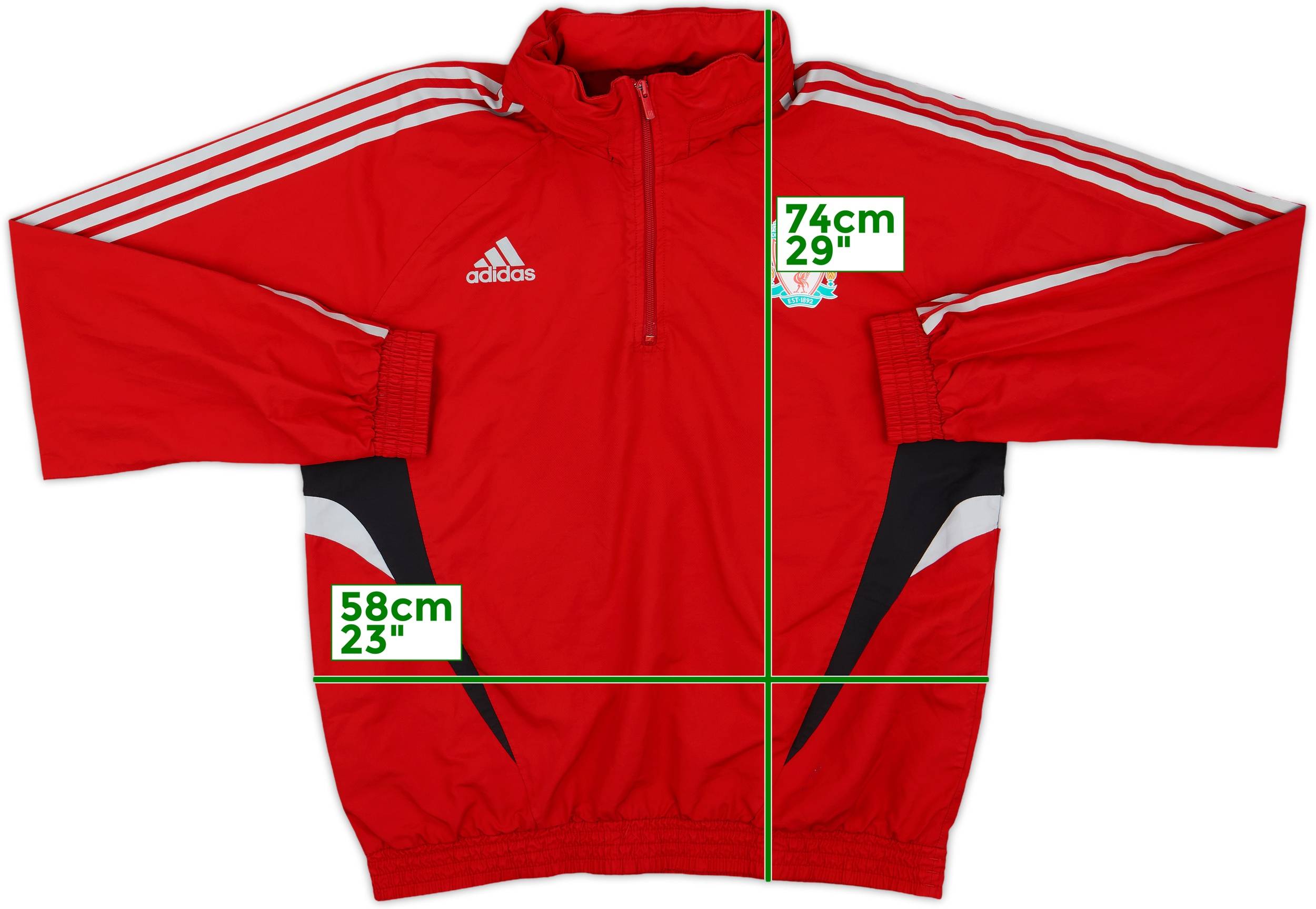 レア リバプール adidas期 トラックジャケット LIVERPOOL 2007-08 Liverpool adidas Track Jacket - 5/10 - (L)