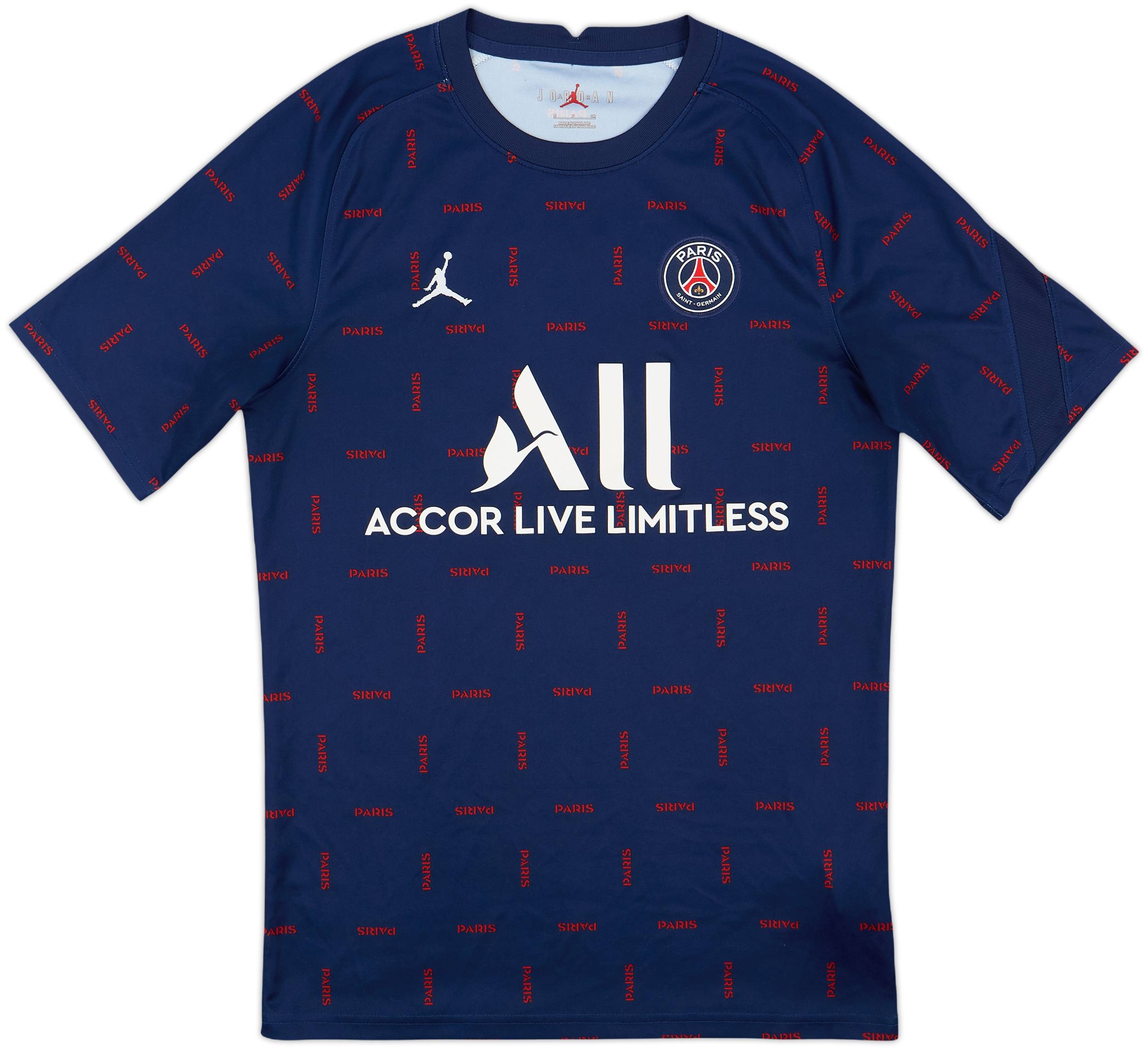 2021-22 Paris Saint-Germain Nike Jordan Training Shirt - 8/10 - (S)