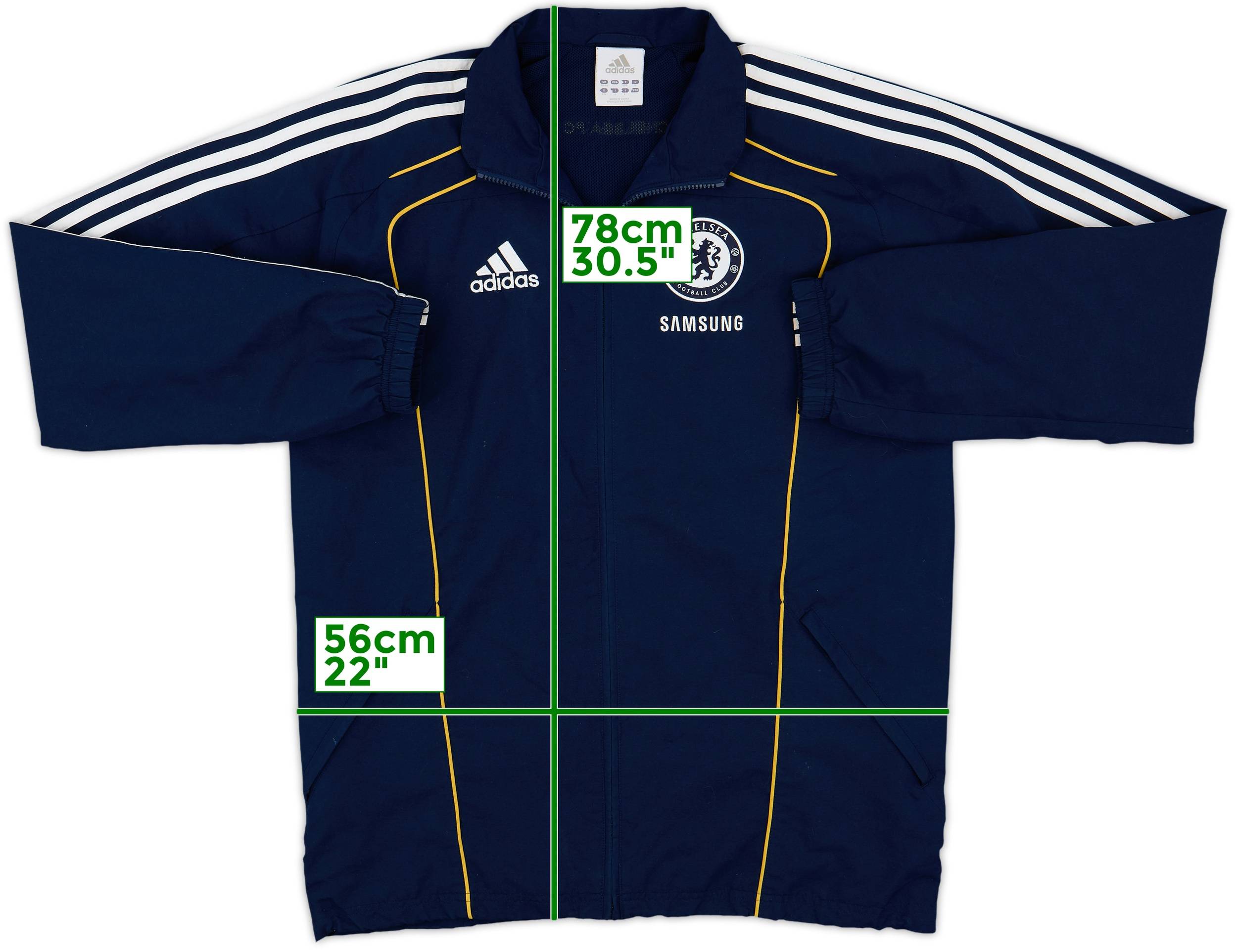 2010-11 Chelsea adidas Track Jacket - 8/10 - (M)