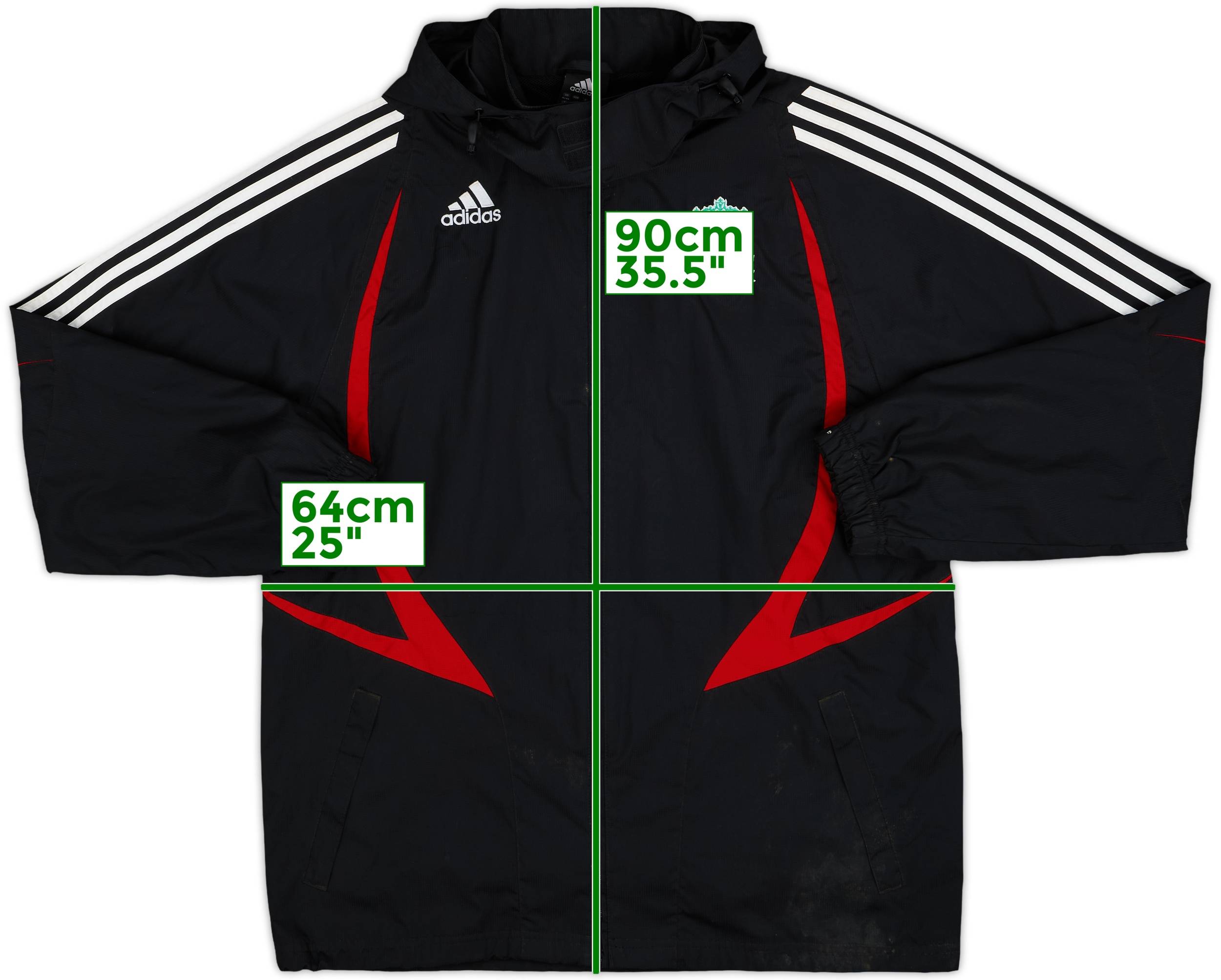 ジャケット・アウター ry 2007-08 Liverpool adidas Hooded Rain Jacket - 6/10 - (L)