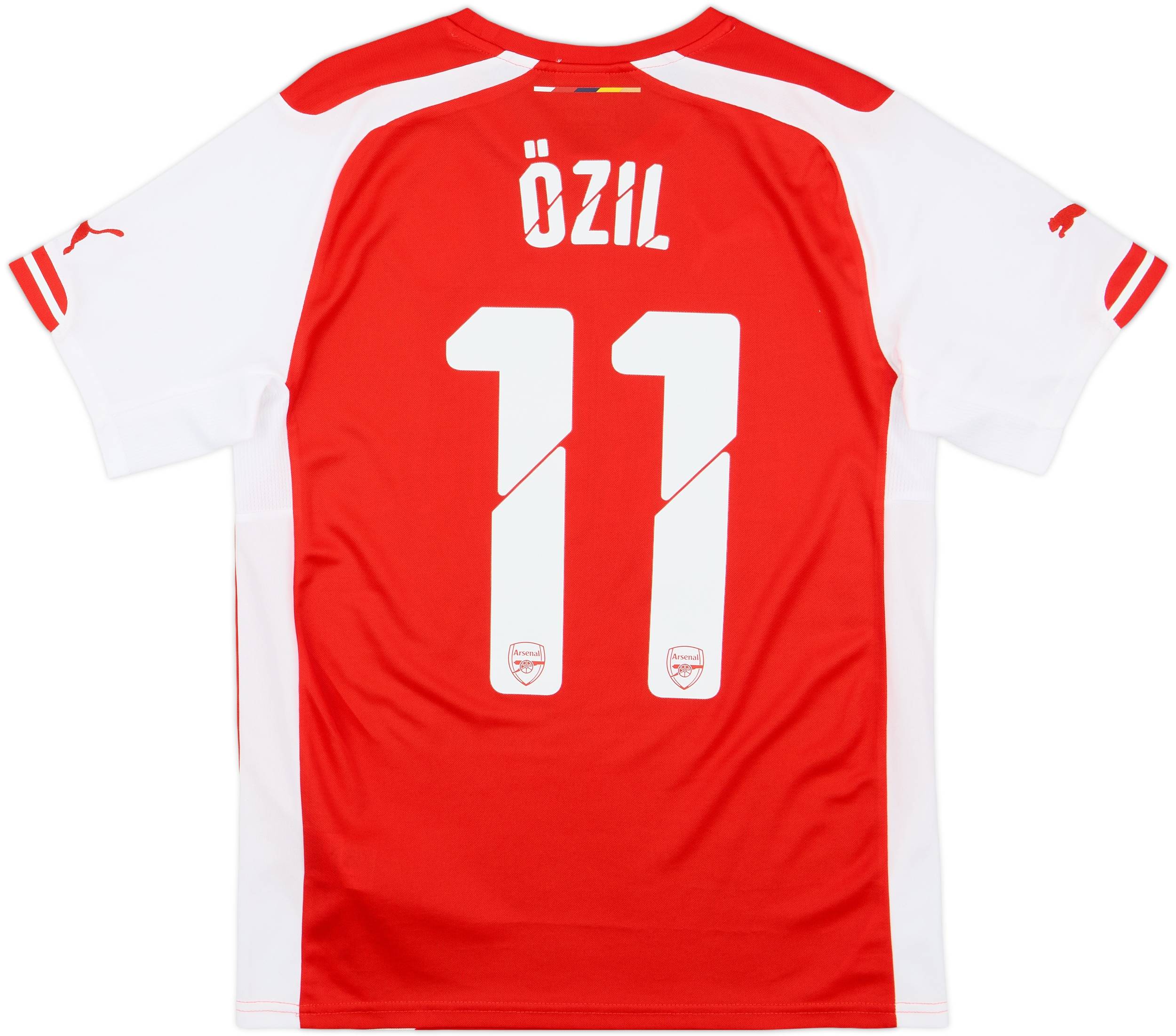 PUMA アーセナル ARSENAL ユニフォーム ゲームシャツ ÖZIL 2014-15 Arsenal Home Shirt Ozil #11 - 9/10 - (S)