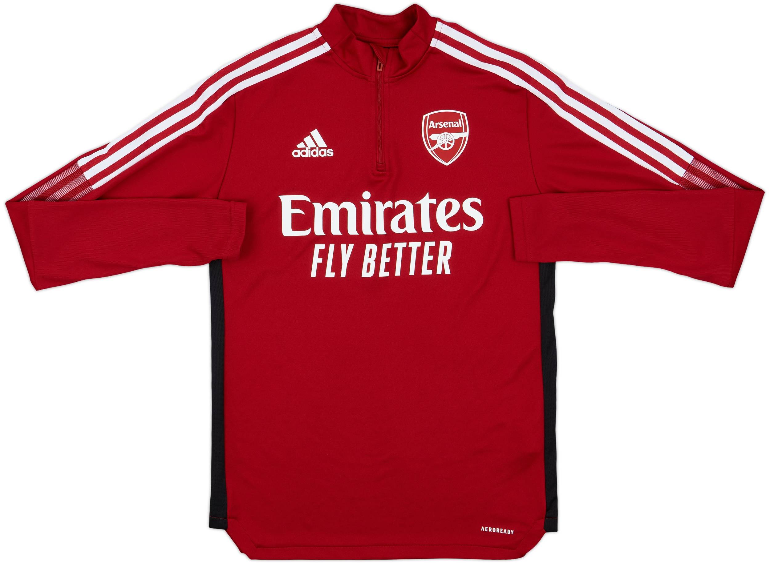 2021-22 Arsenal adidas 1/4 Zip Training Top - 10/10 - (S)