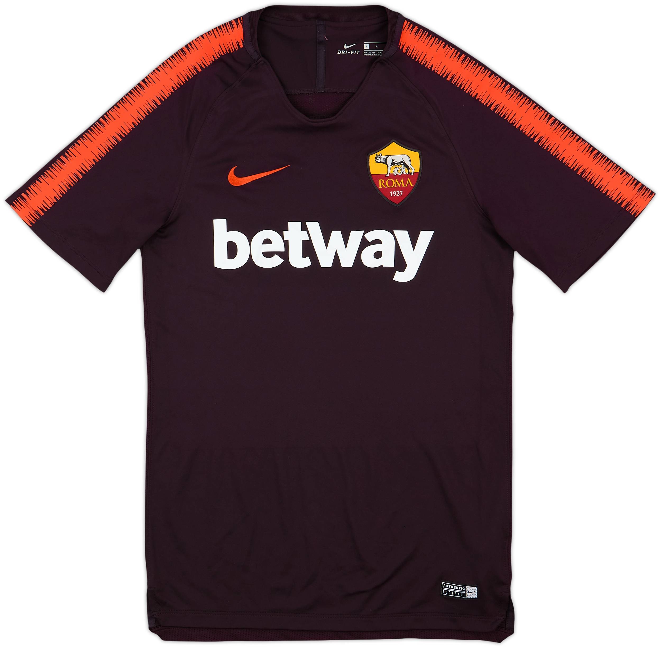 Nike AS Roma トレーニングトップ Sサイズ 2018-19 Roma Nike Training Shirt - 9/10 - (S)