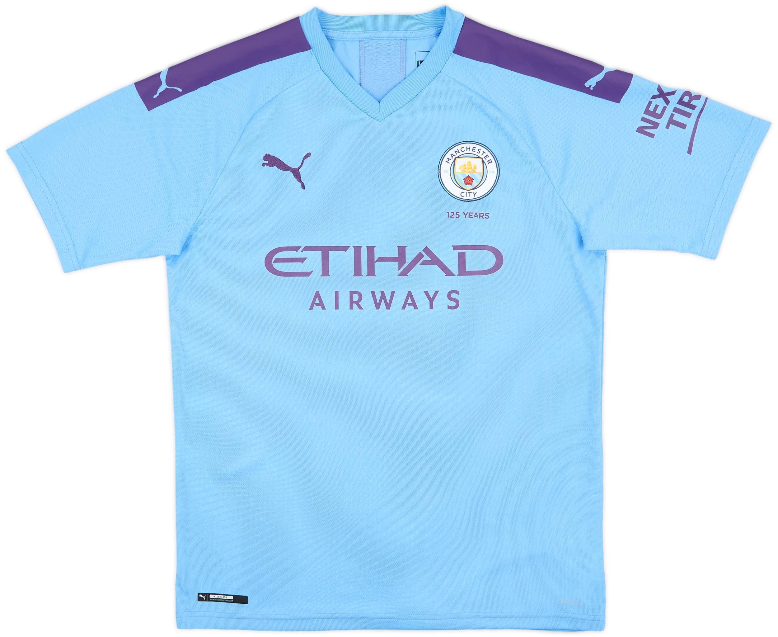 19-20 Manchester City デブライネ #17 2019-20 Manchester City Home Shirt De Bruyne #17 - 9/10 - (M)