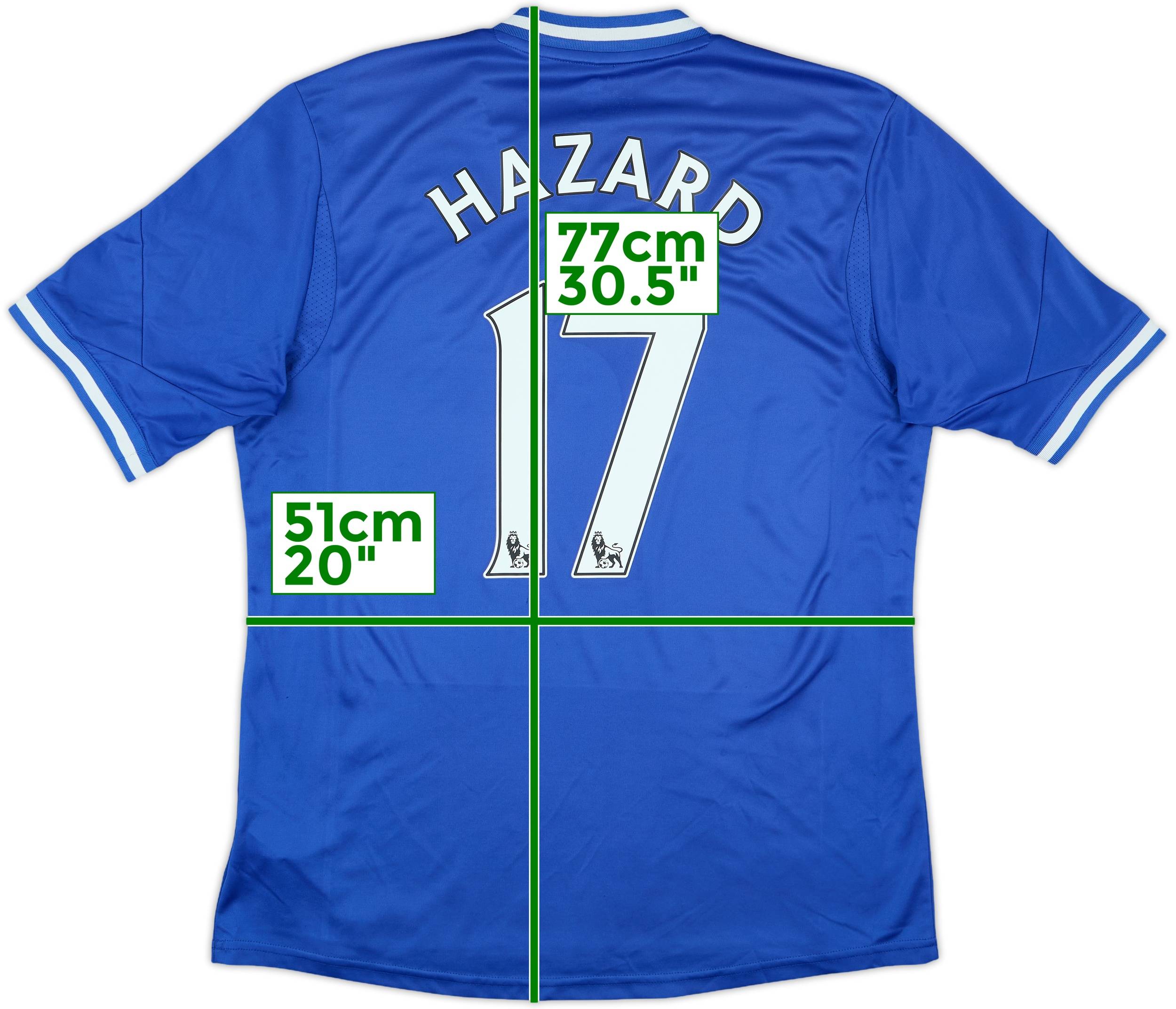 Chelsea FC HAZARD 17 ホームシャツ Chelsea FC 2012-13 Home Long Sleeve Soccer Jersey HAZARD #17