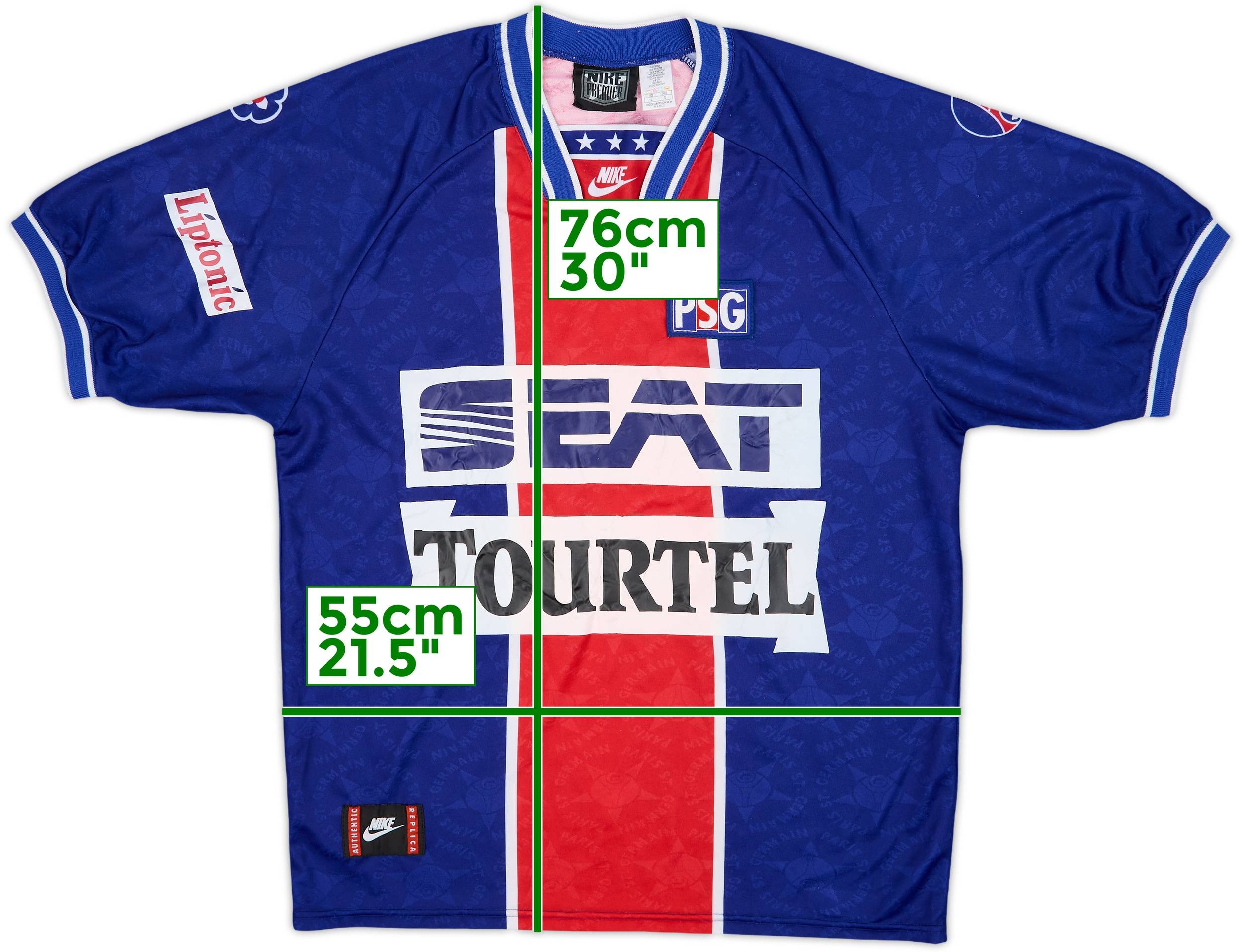 1994-95 Paris Saint-Germain Home Shirt - 8/10 - (L)