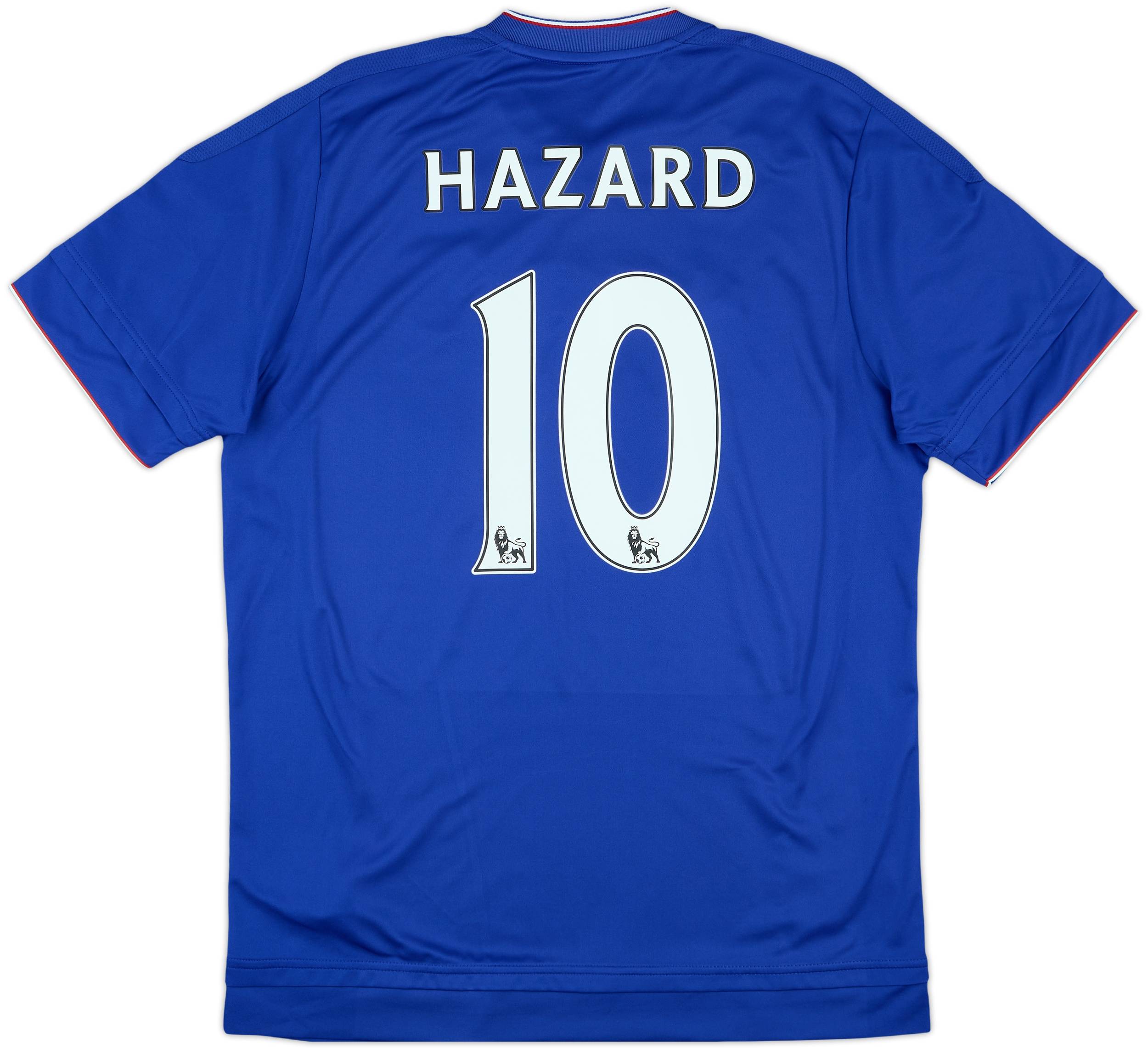 ウェア Hazard15-16Chelsea PremierLeague uniform 2015-16 Chelsea Home Shirt Hazard #10 - 7/10 - (L)