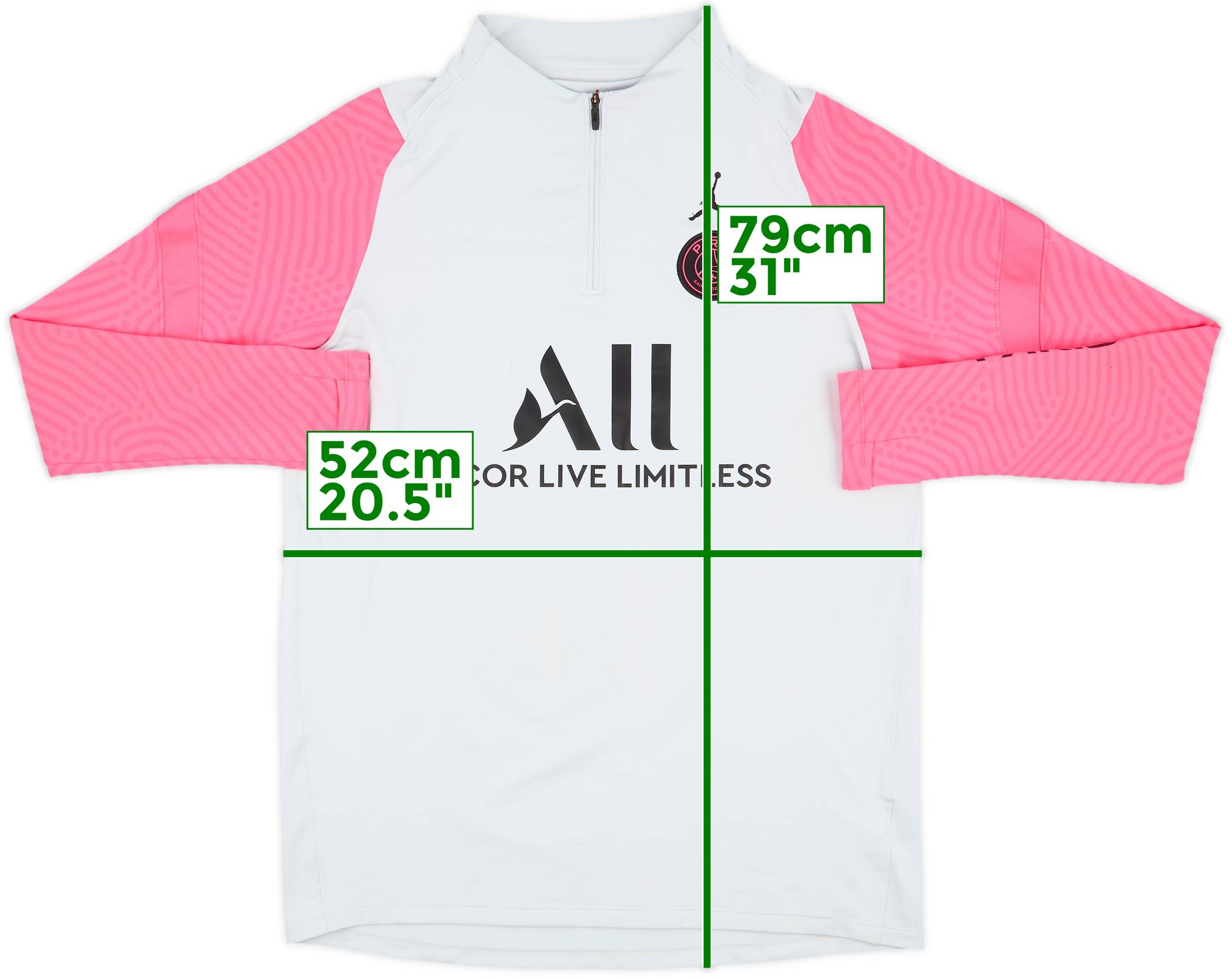 2020-21 Paris Saint-Germain x Air Jordan 1/4 Zip Training Top - 8