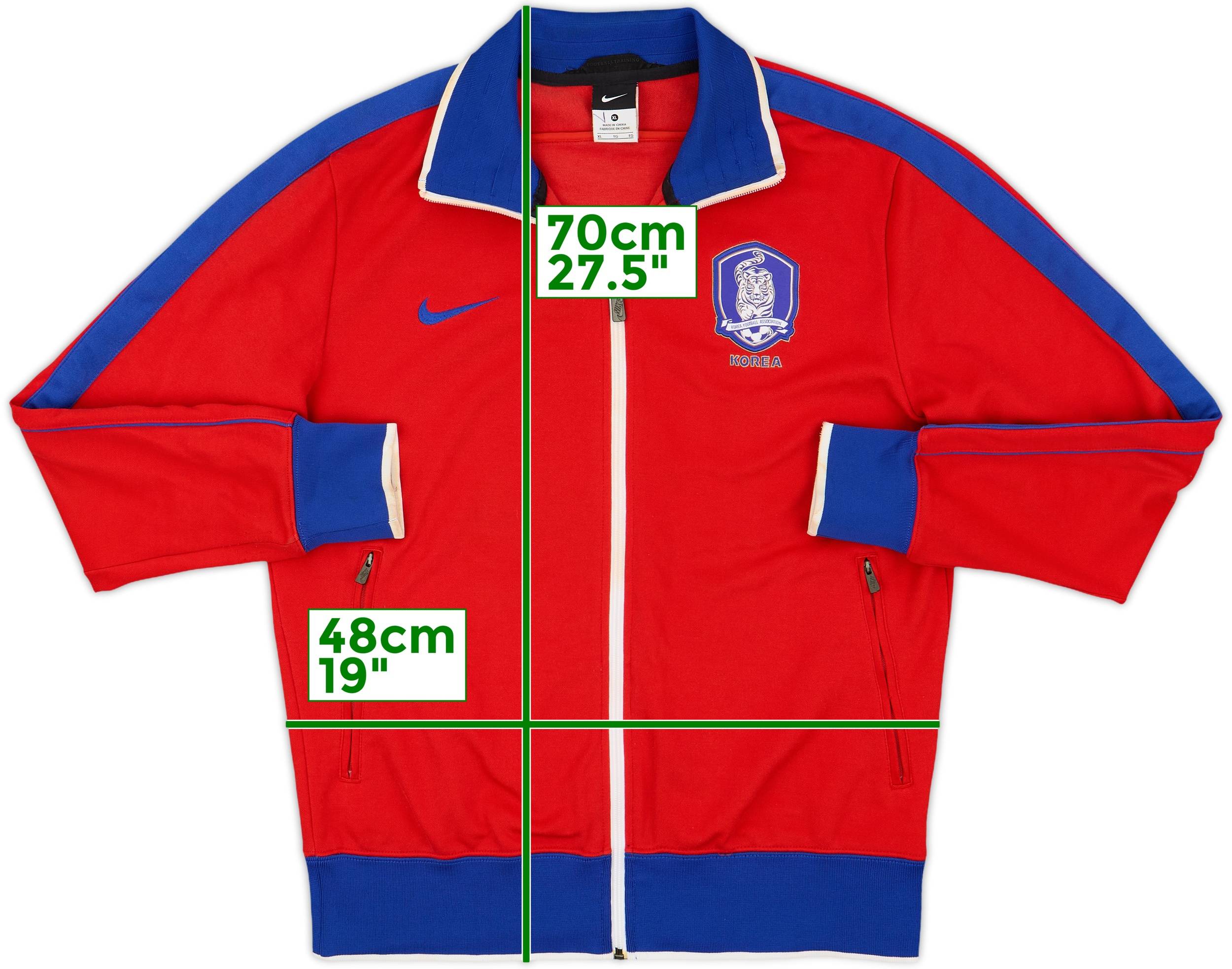 NIKE ナイキ 韓国代表 トラックジャケット XLサイズ 2010年 モデル 2010-11 South Korea Nike Track Jacket - 7/10 - (XL)