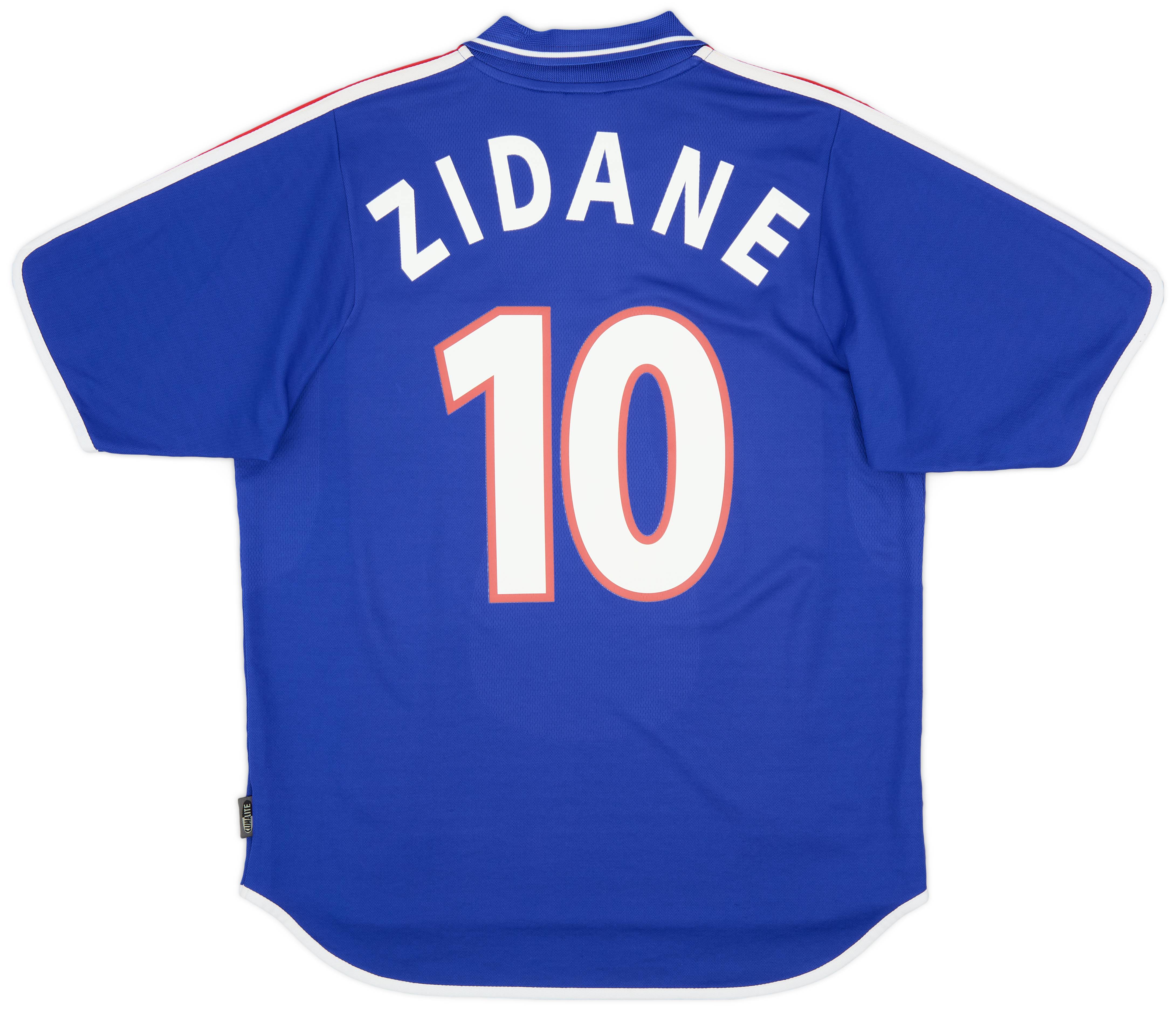2000-02 France Home Shirt Zidane #10 - 9/10 - (L)