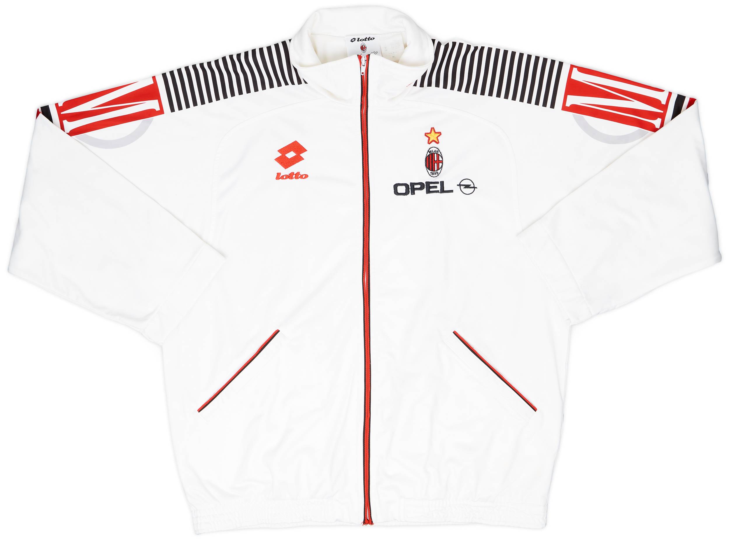 1995-96 AC Milan Lotto Track Jacket - 7/10 - (XL)